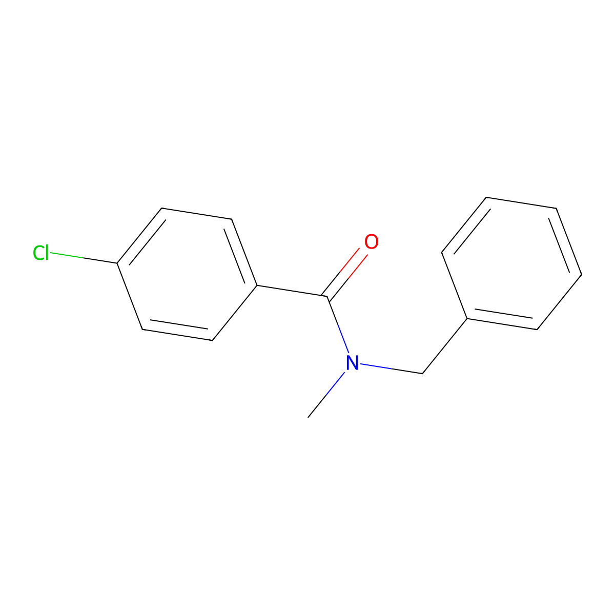 N-Benzyl-4-chloro-N-methylbenzamide molecular structure, CAS 137374-28-8