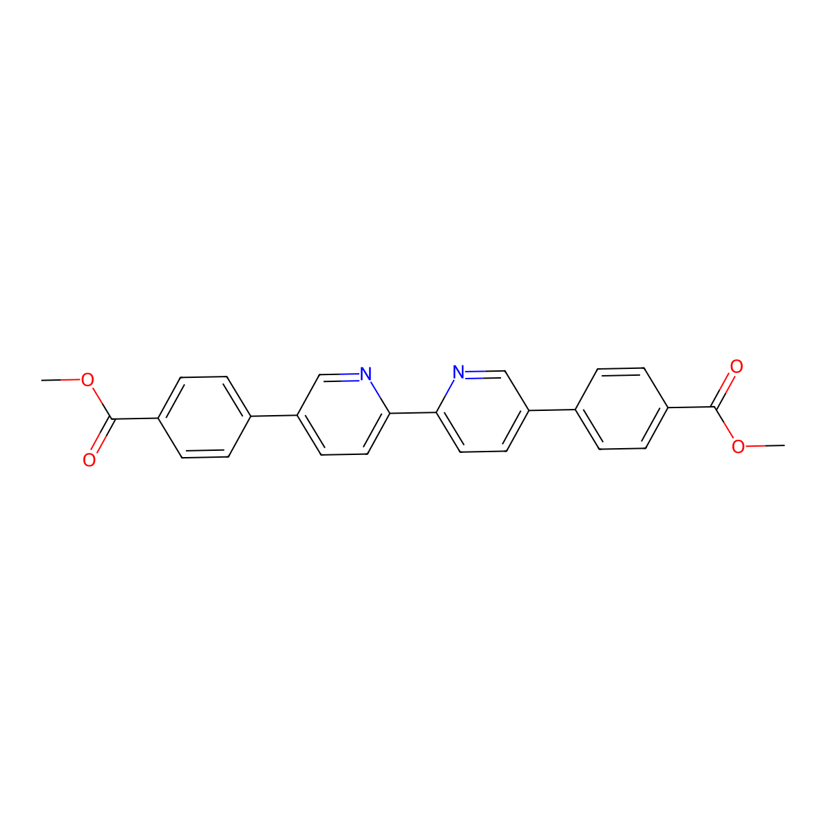 Dimethyl 4,4'-([2,2'-bipyridine]-5,5'-diyl)dibenzoate molecular structure, CAS 1373759-07-9