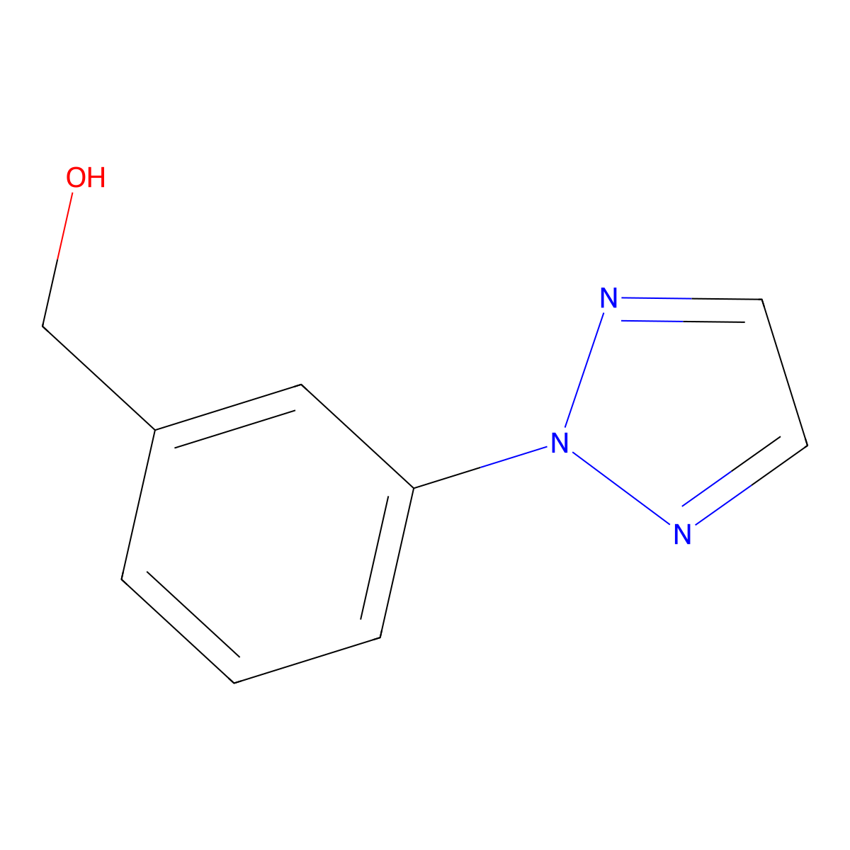 (3-(2H-1,2,3-triazol-2-yl)phenyl)methanol molecular structure, CAS 1373766-43-8