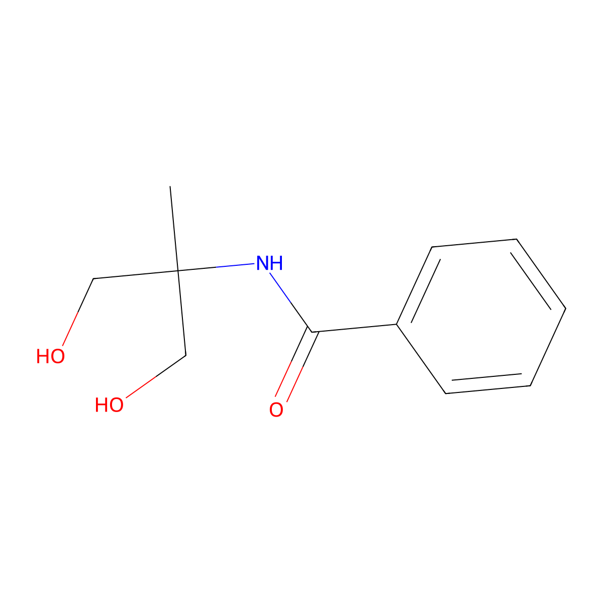 N-(2-Hydroxy-1-hydroxymethyl-1-methyl-ethyl)-benzamide molecular structure, CAS 137378-24-6