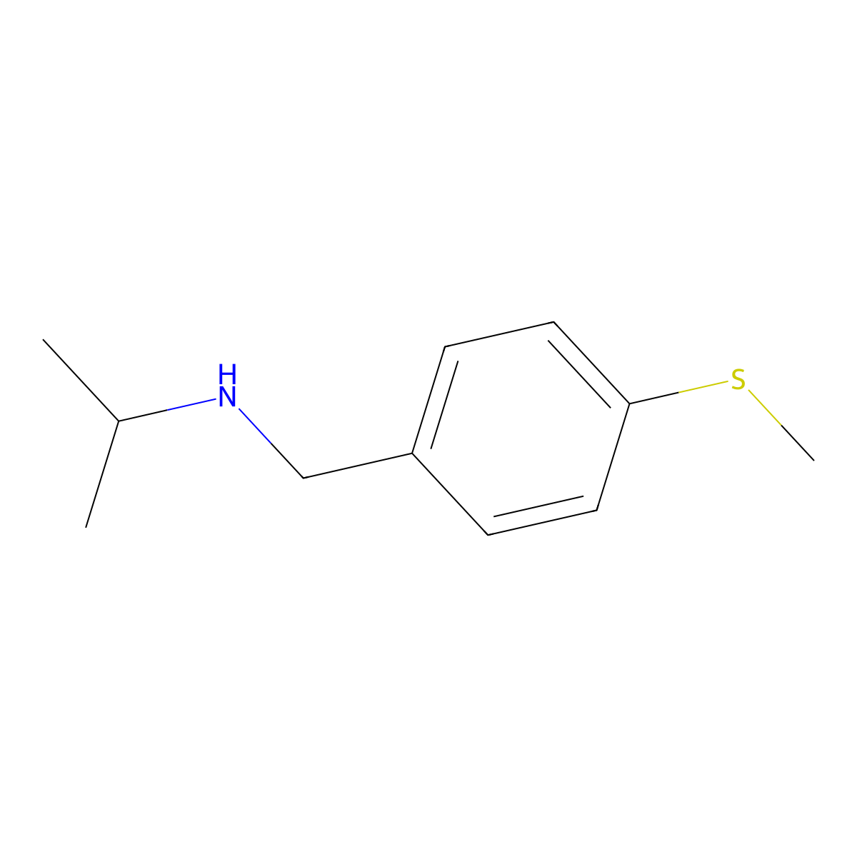 Isopropyl-(4-methylsulfanyl-benzyl)-amine molecular structure, CAS 137379-57-8