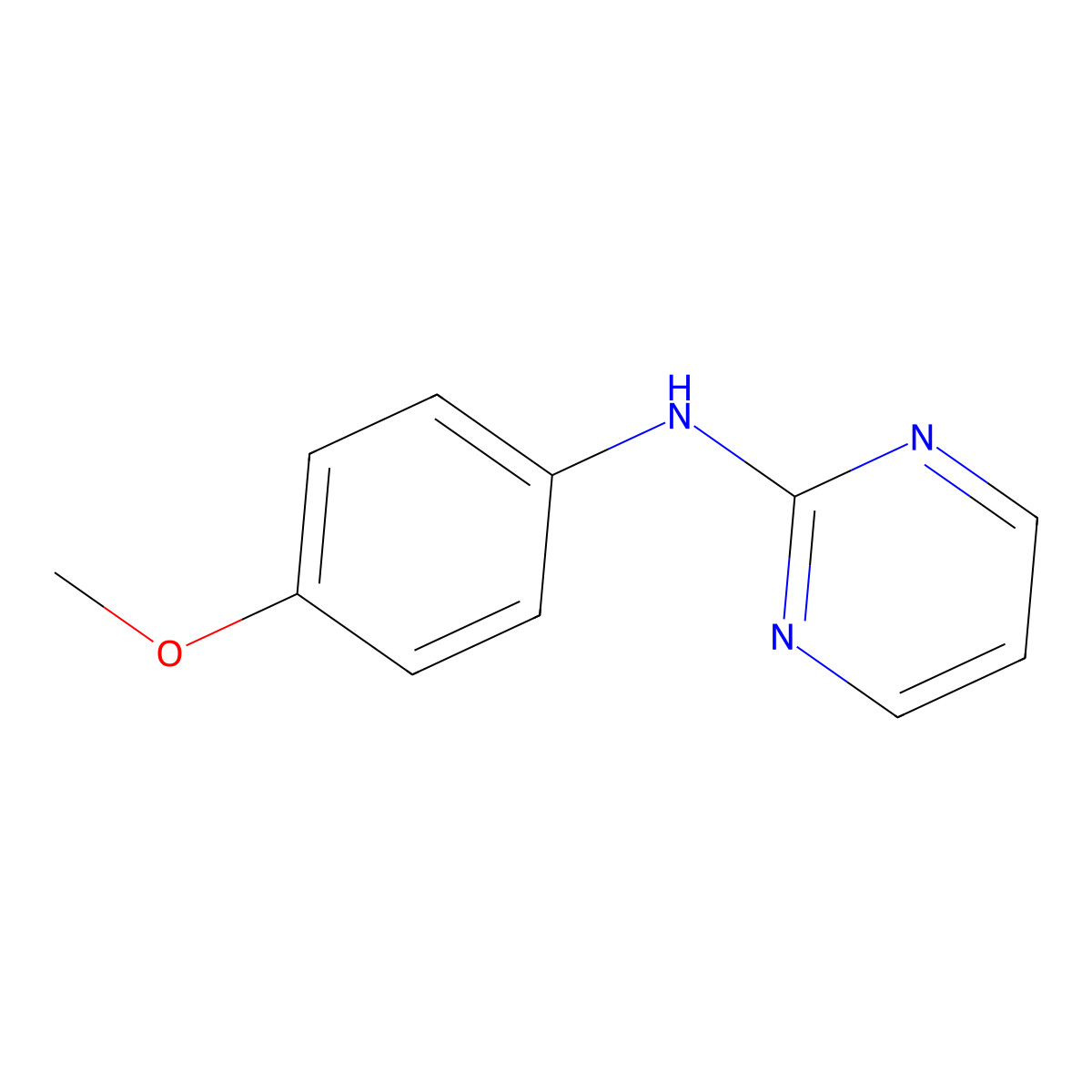 N-(4-methoxyphenyl)pyrimidin-2-amine molecular structure, CAS 137379-63-6