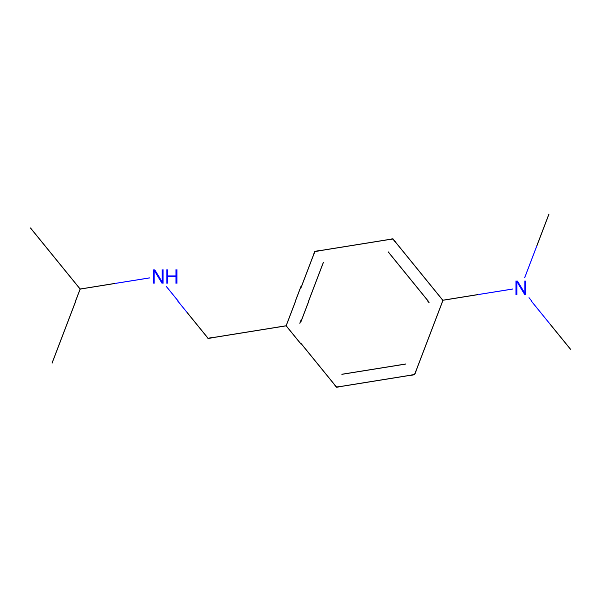 N,N-dimethyl-4-{[(propan-2-yl)amino]methyl}aniline molecular structure, CAS 137379-64-7