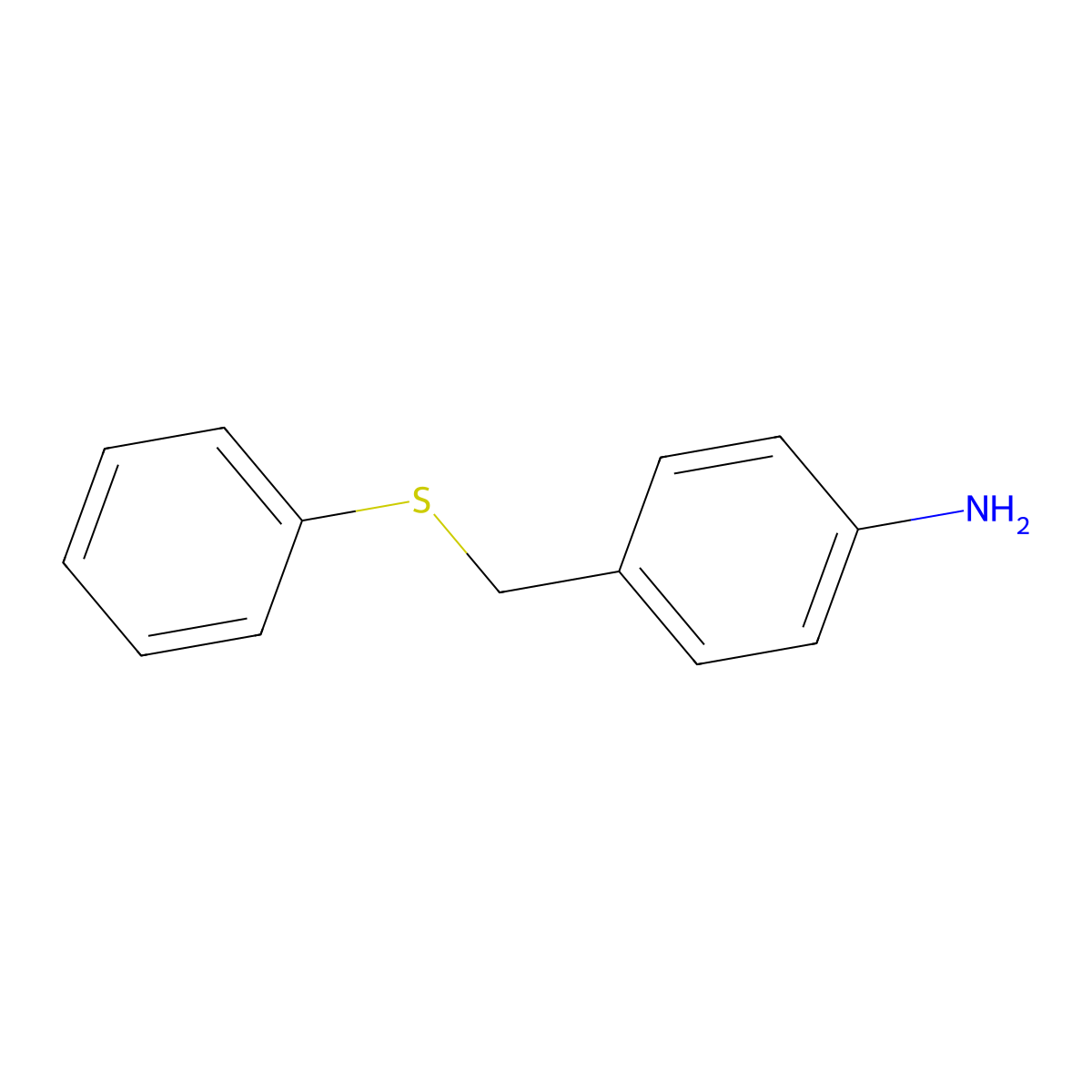 p-Toluidine, alpha-(phenylthio)- molecular structure, CAS 13738-70-0