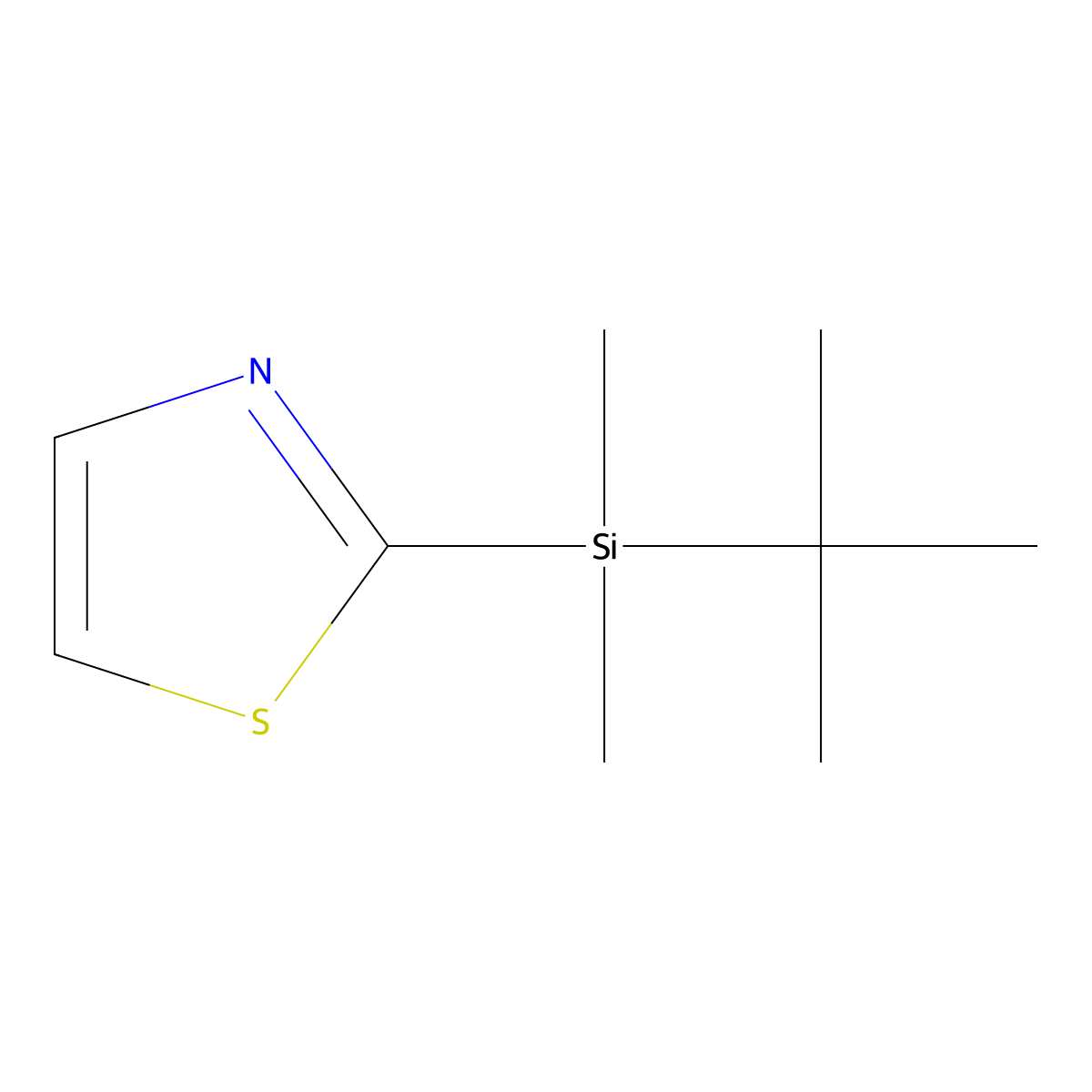 2-(tert-Butyldimethylsilyl)thiazole molecular structure, CAS 137382-38-8