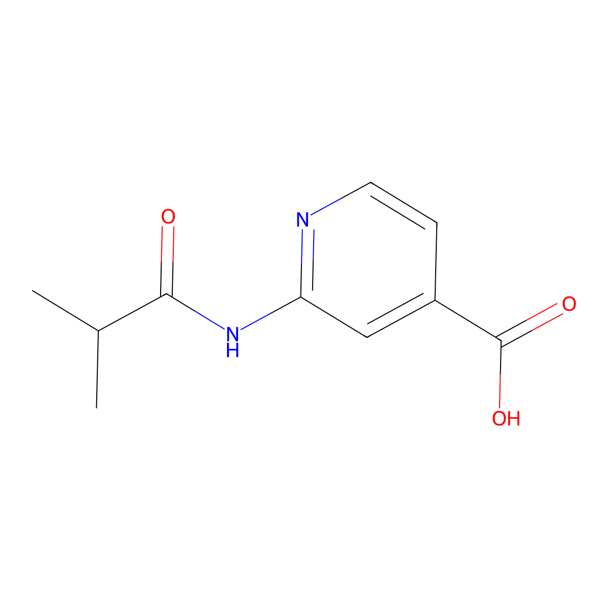 2-Isobutyramidoisonicotinic acid molecular structure, CAS 1373866-67-1