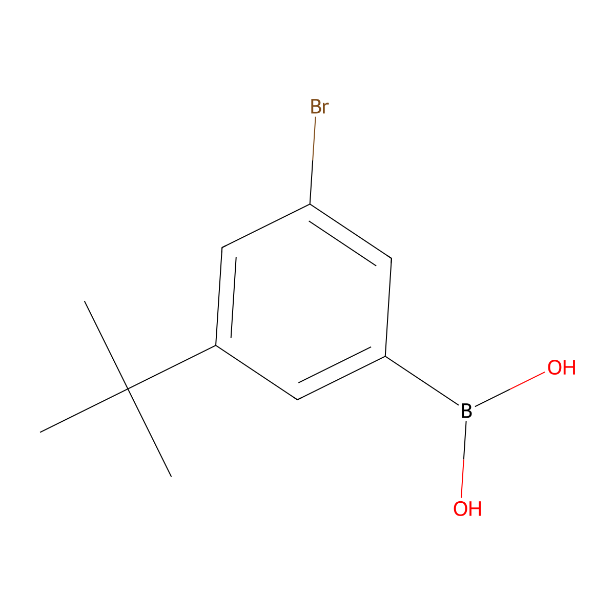 3-Bromo-5-tert-butylphenylboronic acid molecular structure, CAS 1373881-94-7