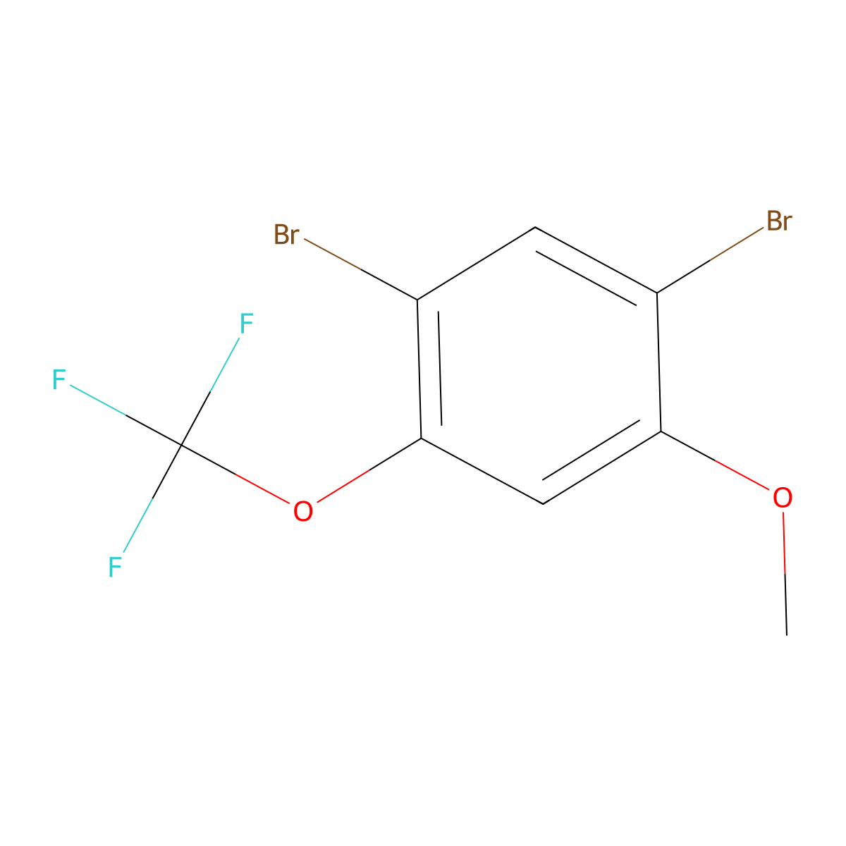 2,4-Dibromo-5-(trifluoromethoxy)anisole molecular structure, CAS 1373920-68-3