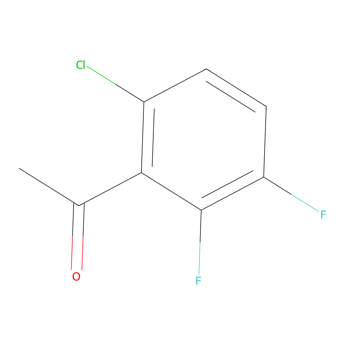 6'-Chloro-2',3'-difluoroacetophenone molecular structure, CAS 1373920-86-5