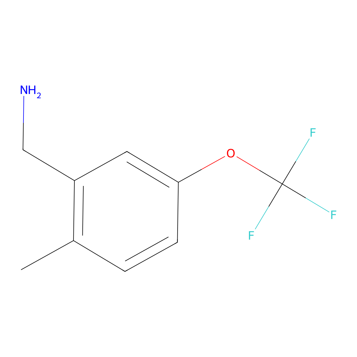 2-Methyl-5-(trifluoromethoxy)benzylamine molecular structure, CAS 1373920-87-6