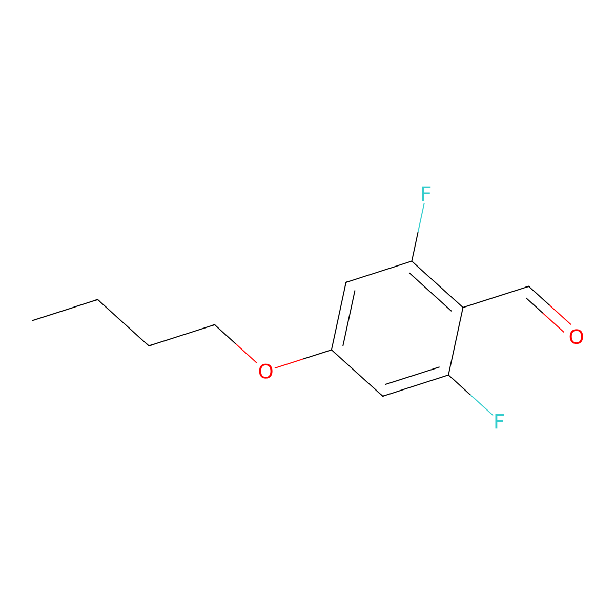 4-Butoxy-2,6-difluorobenzaldehyde molecular structure, CAS 1373920-93-4