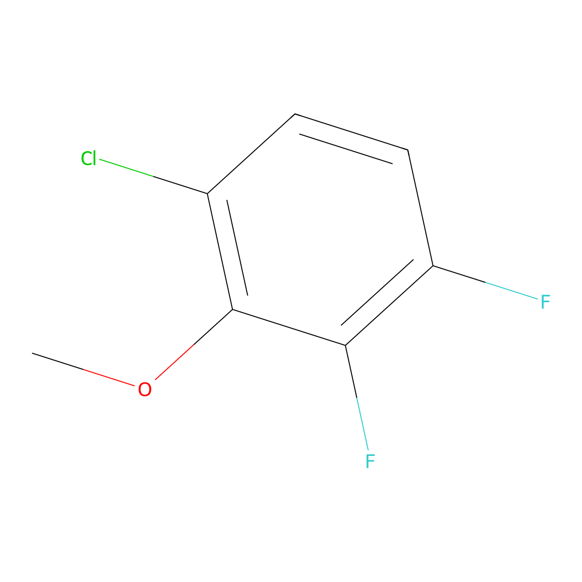6-Chloro-2,3-difluoroanisole molecular structure, CAS 1373921-04-0