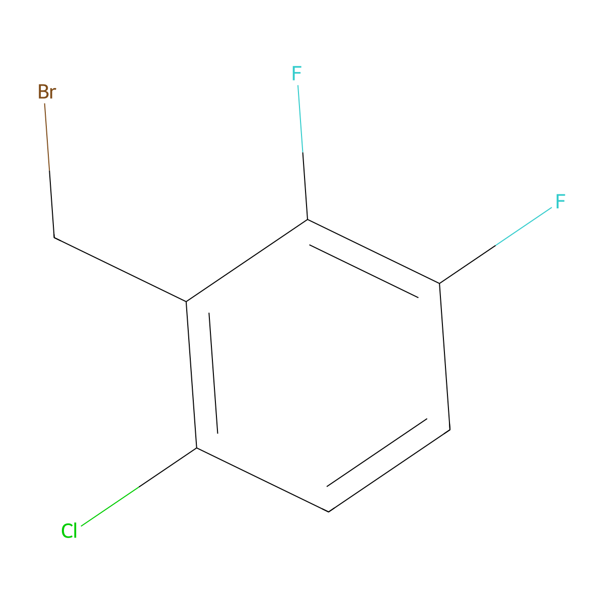 6-Chloro-2,3-difluorobenzyl bromide molecular structure, CAS 1373921-07-3