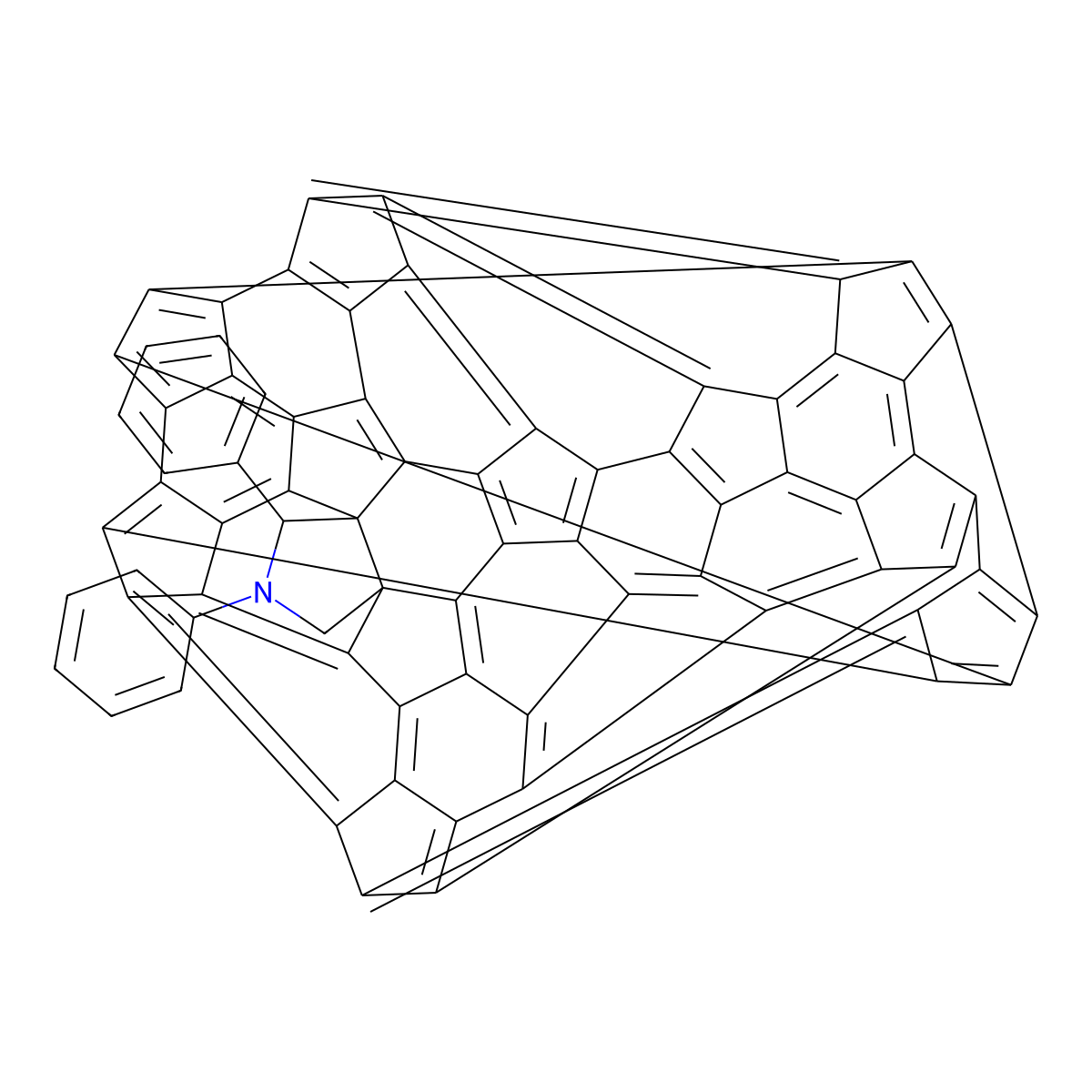 N,2-Diphenyl(60)fulleropyrrolidine (contains 5% Hexane at maximum) molecular structure, CAS 1373934-14-5