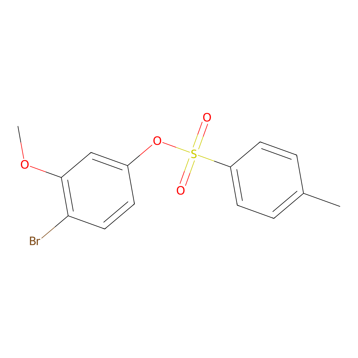 4-Bromo-3-methoxyphenyl 4-methylbenzenesulfonate molecular structure, CAS 137396-01-1