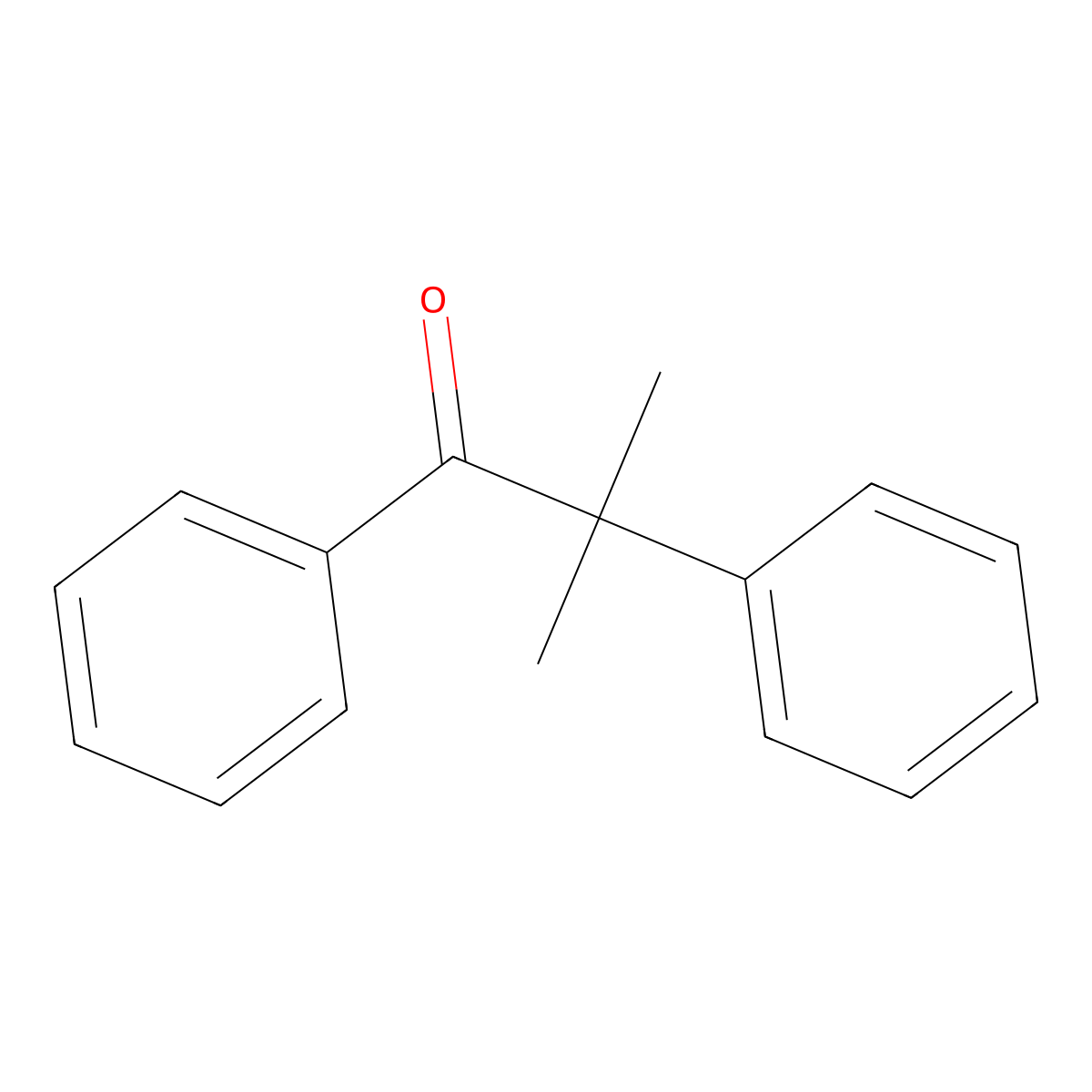 2-Methyl-1,2-diphenyl-1-propanone molecular structure, CAS 13740-70-0