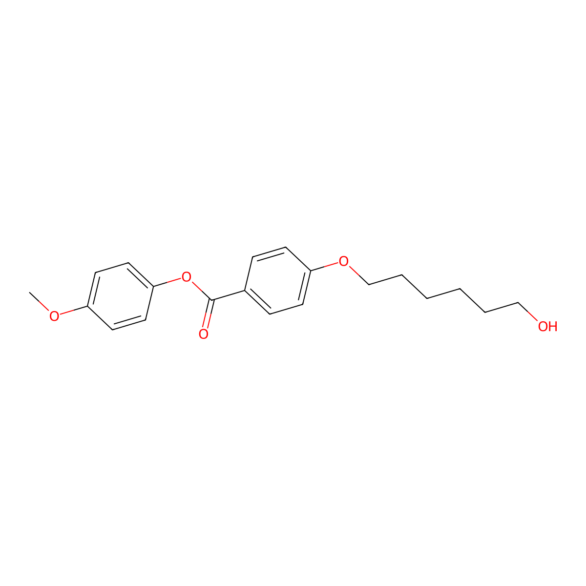 4-(6-Hydroxyhexyloxy)benzoic Acid 4-Methoxyphenyl Ester molecular structure, CAS 137407-31-9