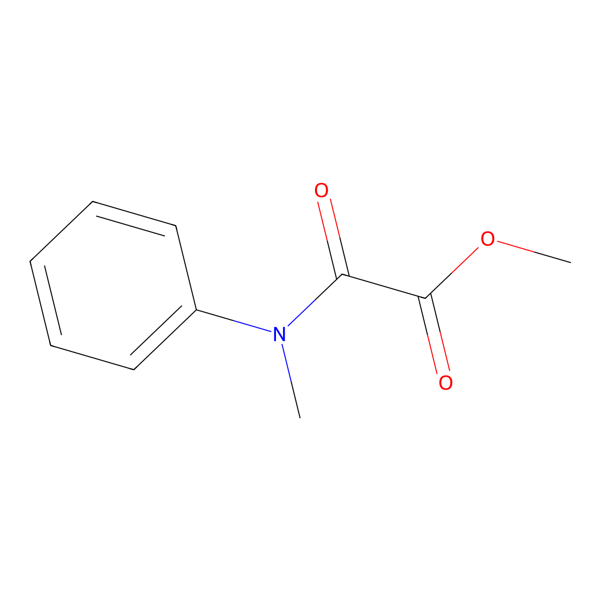Methyl 2-(methylanilino)-2-oxoacetate molecular structure, CAS 137409-99-5