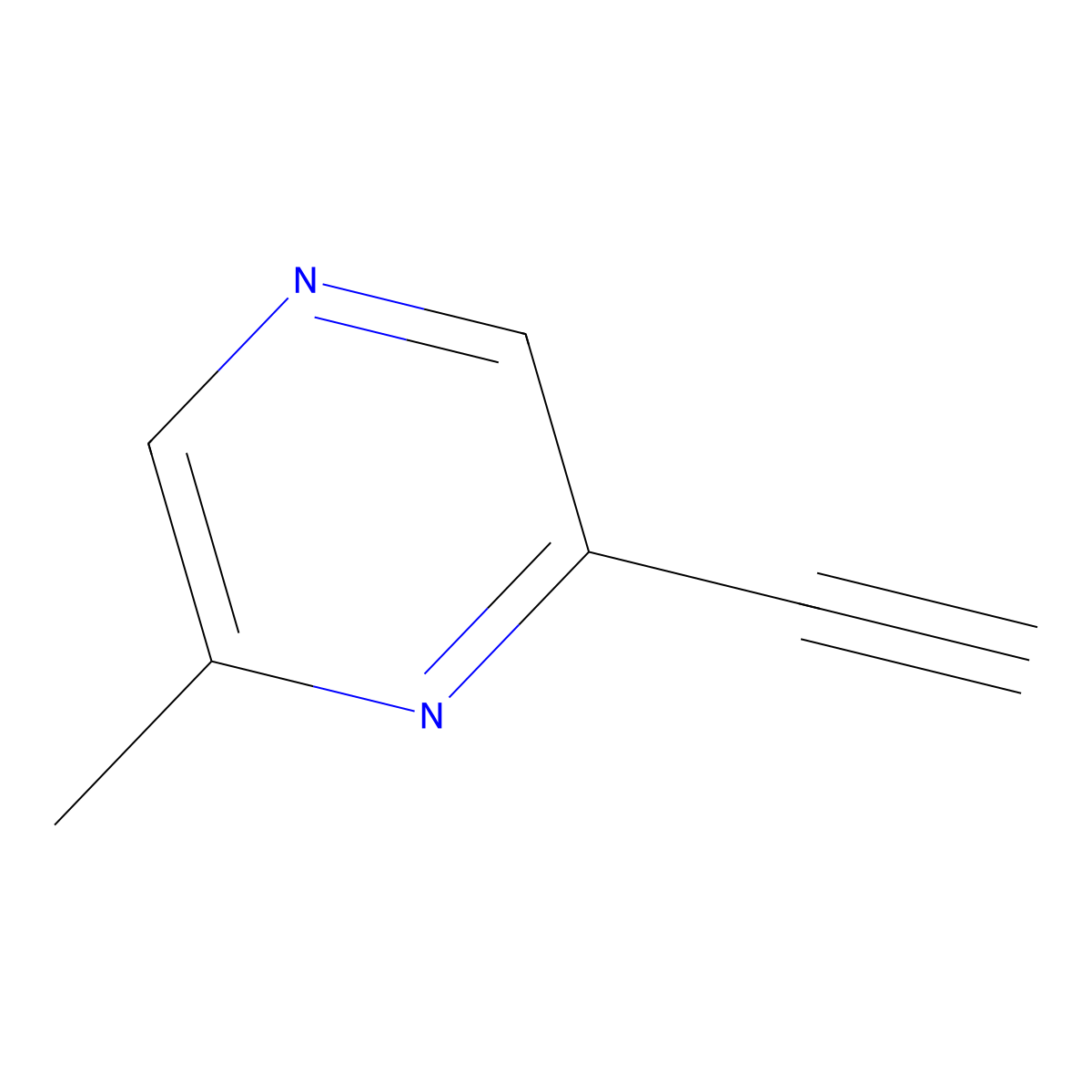 2-Ethynyl-6-methylpyrazine molecular structure, CAS 1374115-58-8