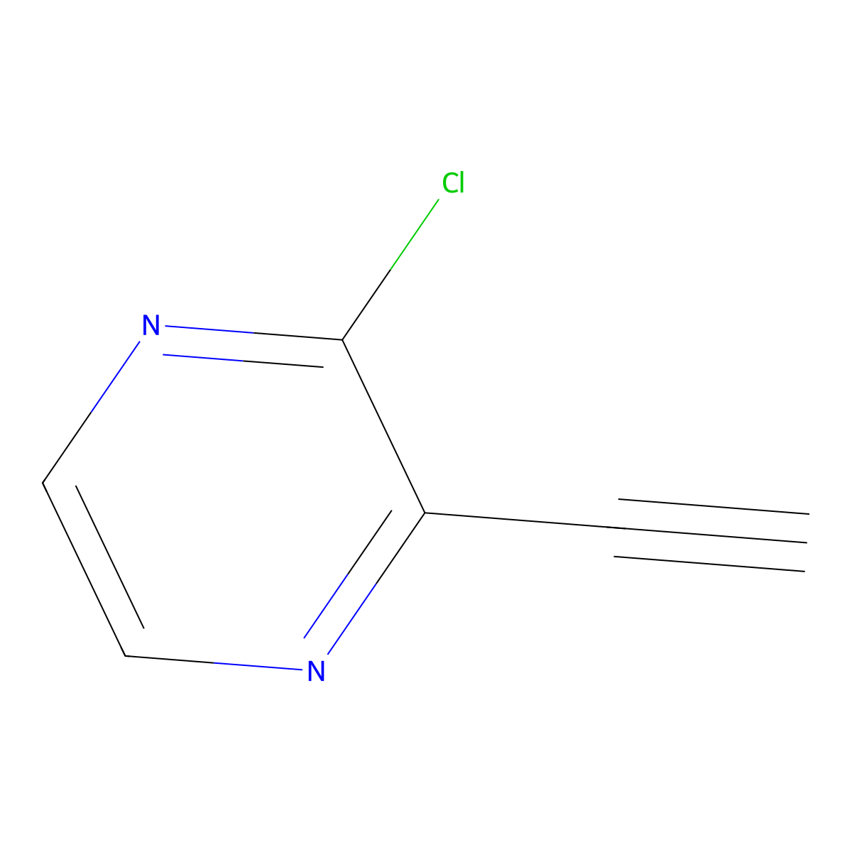 2-Chloro-3-ethynylpyrazine molecular structure, CAS 1374115-59-9