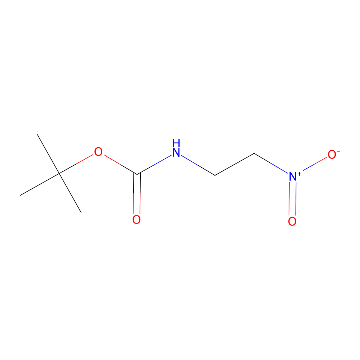 1-N-Boc-2-nitroethanamine molecular structure, CAS 1374160-25-4