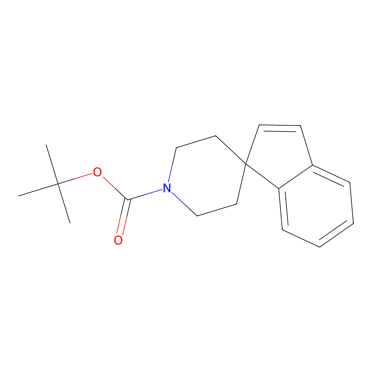 Tert-butyl Spiro[indene-1,4'-piperidine]-1'-carboxylate molecular structure, CAS 137419-24-0