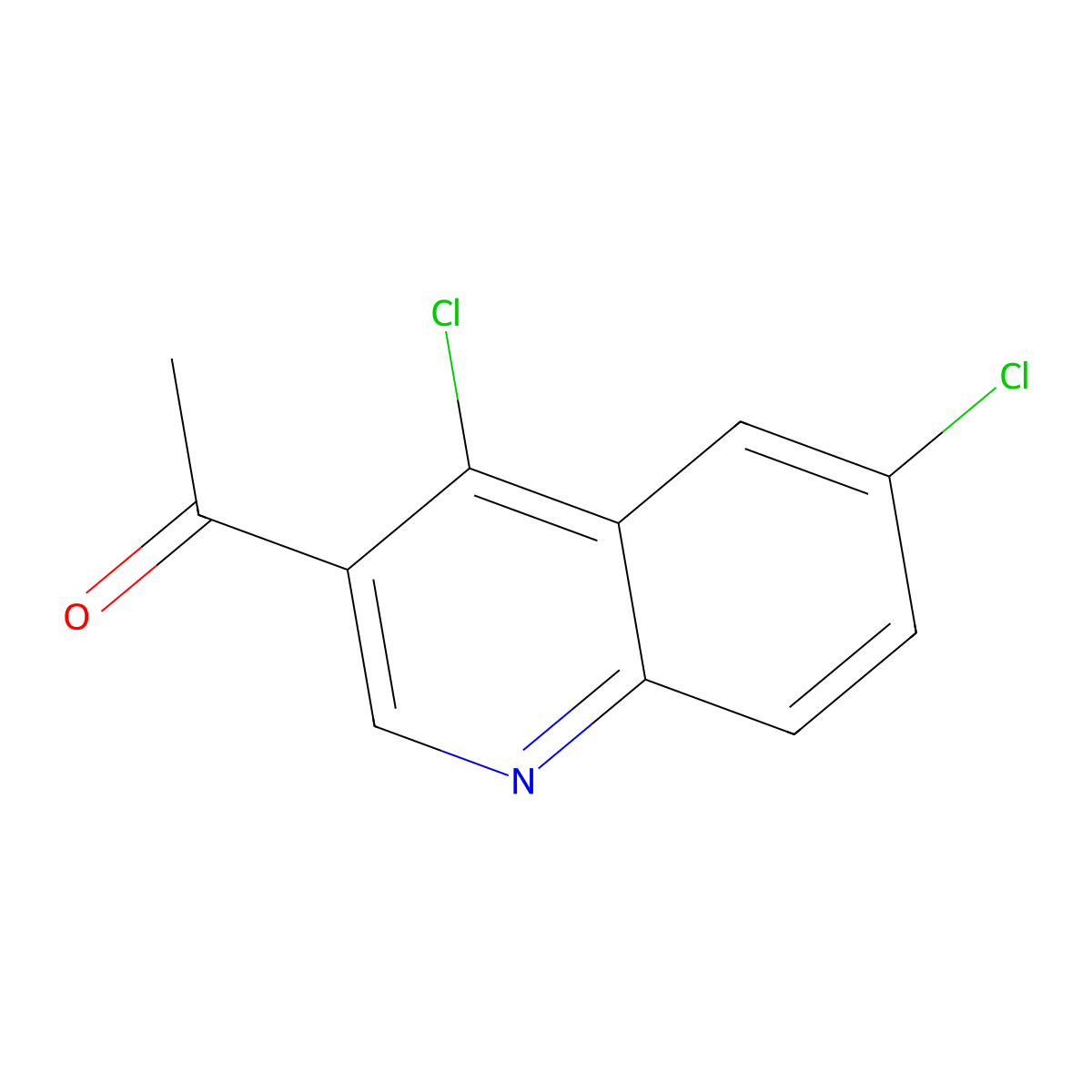 1-(4,6-Dichloroquinolin-3-yl)ethan-1-one molecular structure, CAS 1374195-07-9
