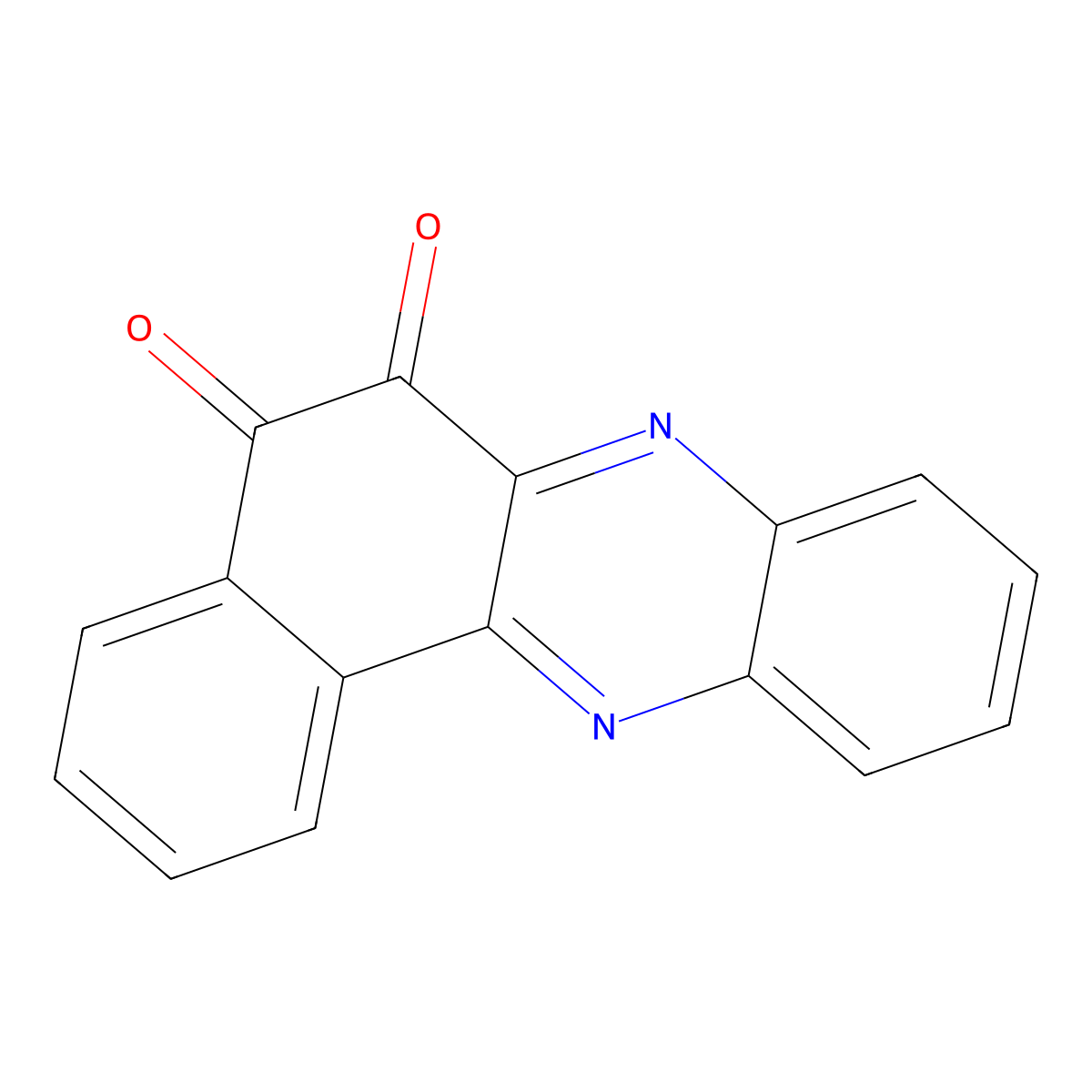 Benzo(a)phenazine-5,6-dione molecular structure, CAS 13742-05-7