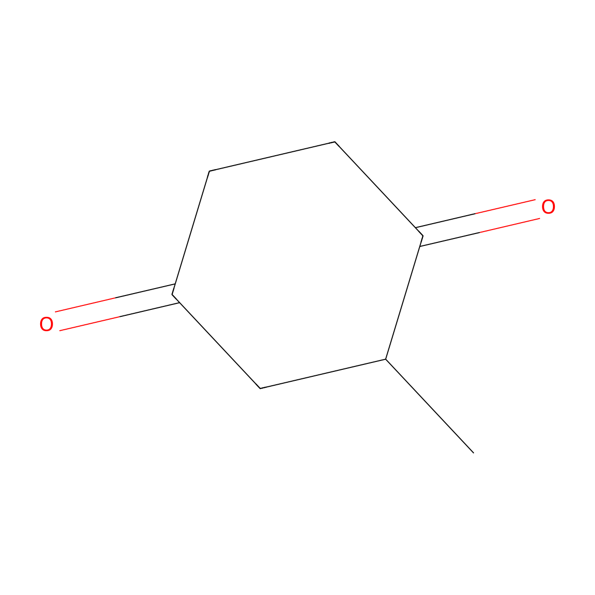 1,4-Cyclohexanedione, 2-methyl- molecular structure, CAS 13742-19-3
