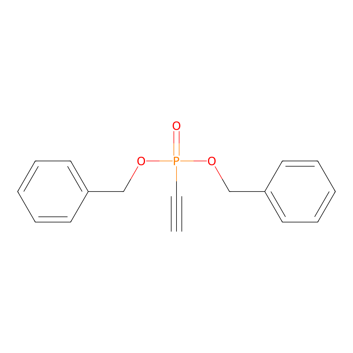 Dibenzyl ethynylphosphonate molecular structure, CAS 1374244-00-4