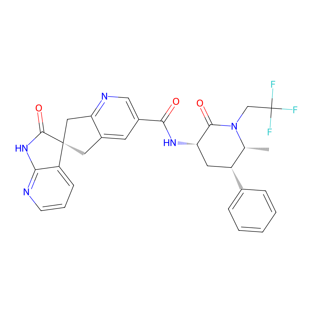 Ubrogepant molecular structure, CAS 1374248-77-7