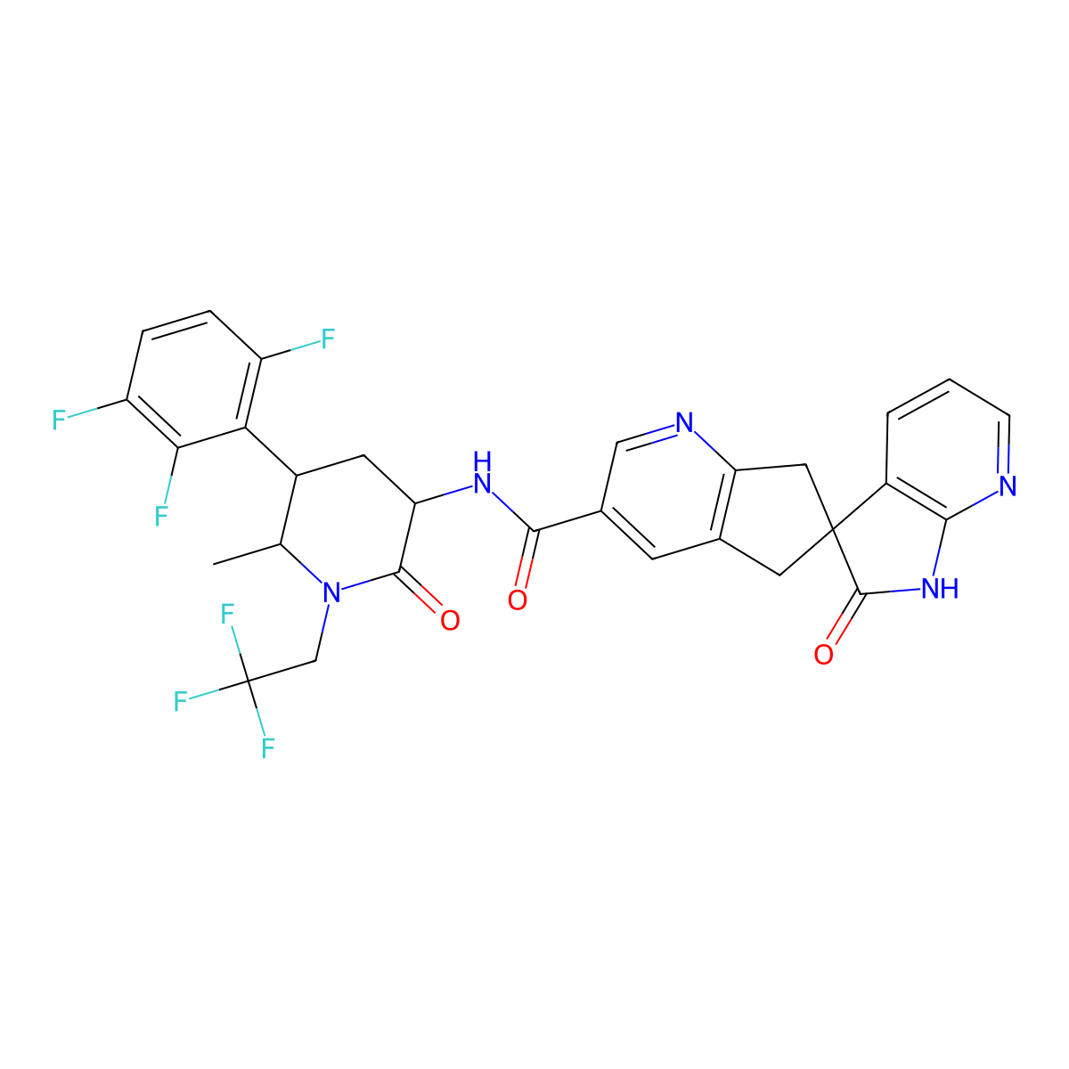 Atogepant molecular structure, CAS 1374248-81-3