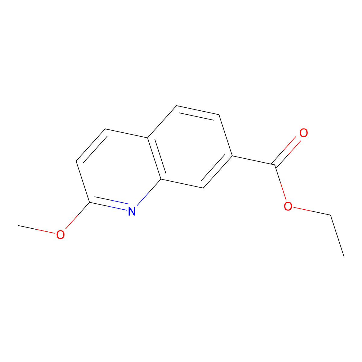 Ethyl 2-methoxyquinoline-7-carboxylate molecular structure, CAS 1374258-39-5