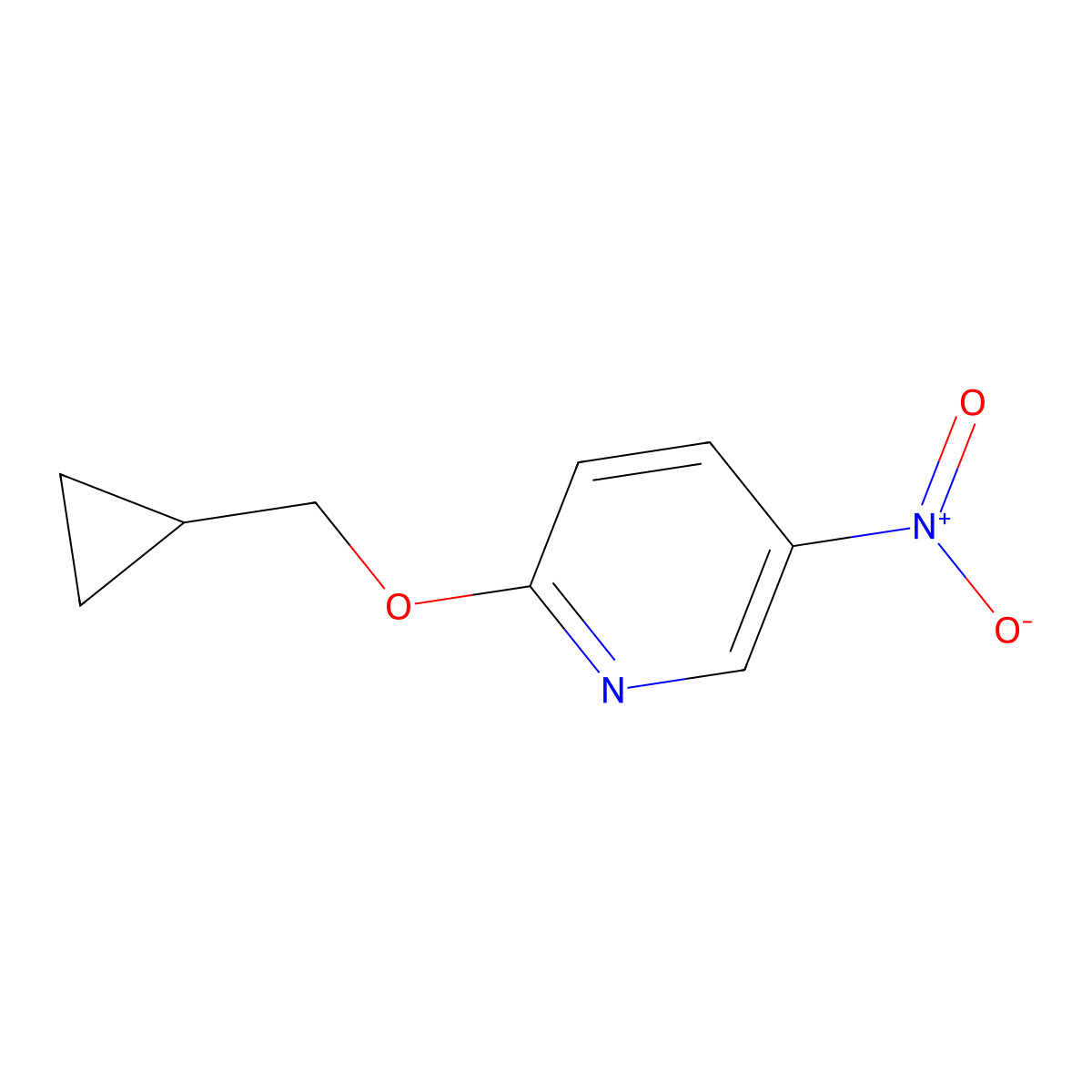 2-(Cyclopropylmethoxy)-5-nitropyridine molecular structure, CAS 1374298-66-4
