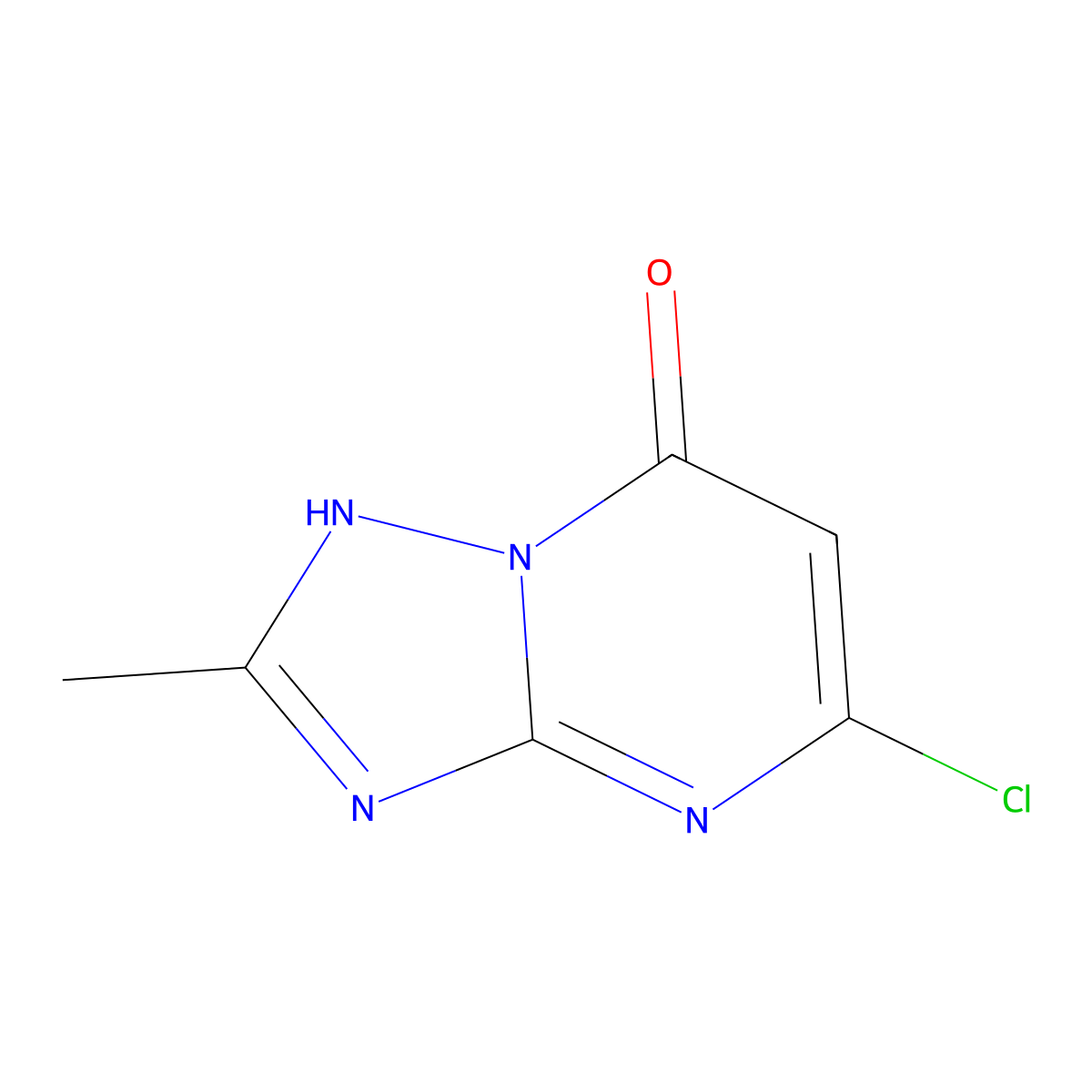 5-chloro-2-methyl-3H,7H-[1,2,4]triazolo[1,5-a]pyrimidin-7-one molecular structure, CAS 1374306-28-1