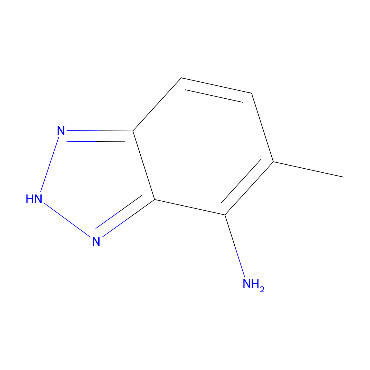 5-methyl-1H-1,2,3-benzotriazol-4-amine molecular structure, CAS 137434-61-8