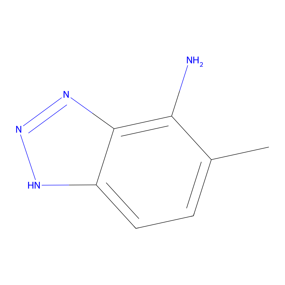 5-methyl-1H-1,2,3-benzotriazol-4-amine molecular structure, CAS 137434-61-8