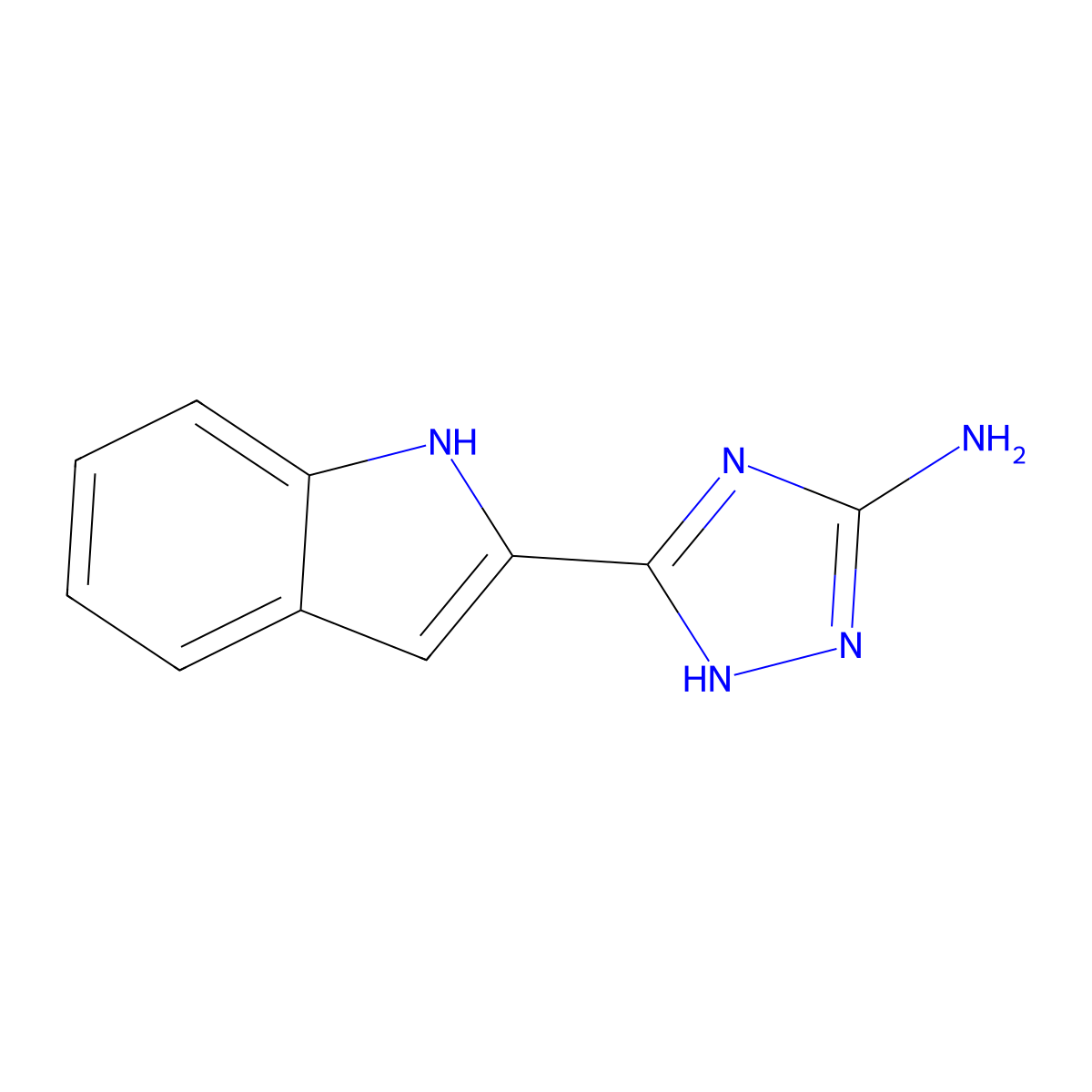 3-(1H-indol-2-yl)-1H-1,2,4-triazol-5-amine molecular structure, CAS 1374408-32-8