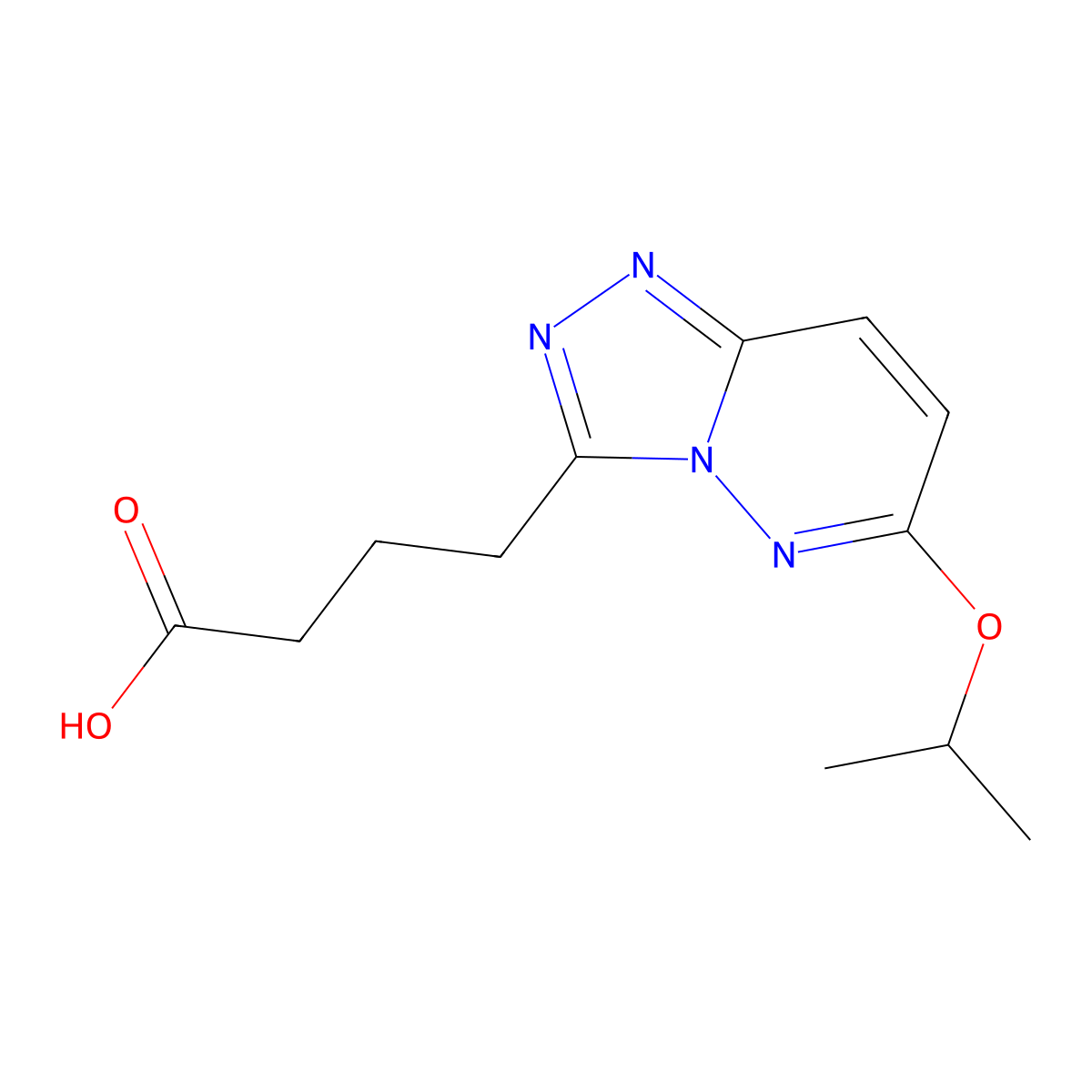 4-(6-Isopropoxy-[1,2,4]triazolo[4,3-b]pyridazin-3-yl)butanoic acid molecular structure, CAS 1374408-46-4
