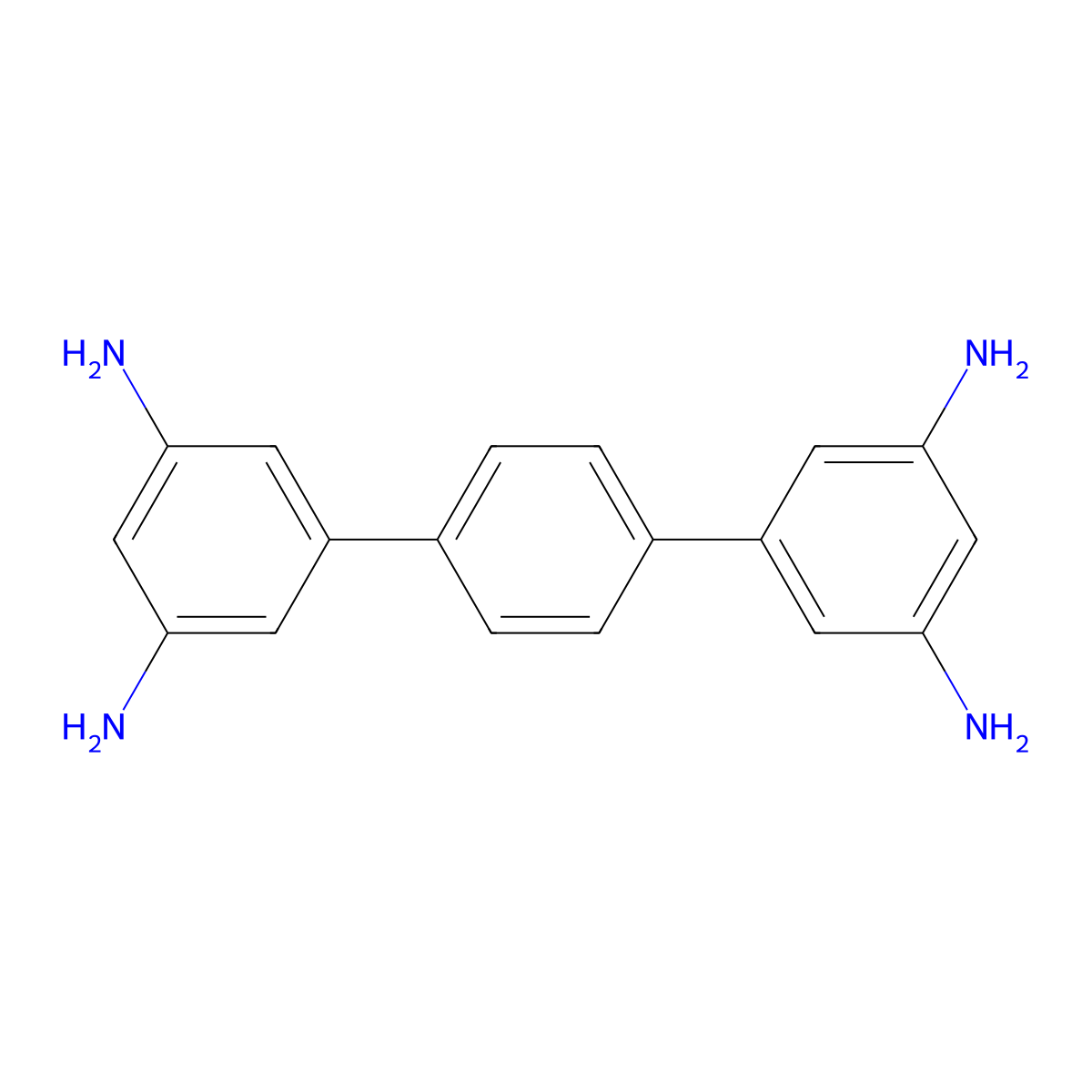 [1,1':4',1''-Terphenyl]-3,3'',5,5''-tetraamine molecular structure, CAS 1374433-06-3