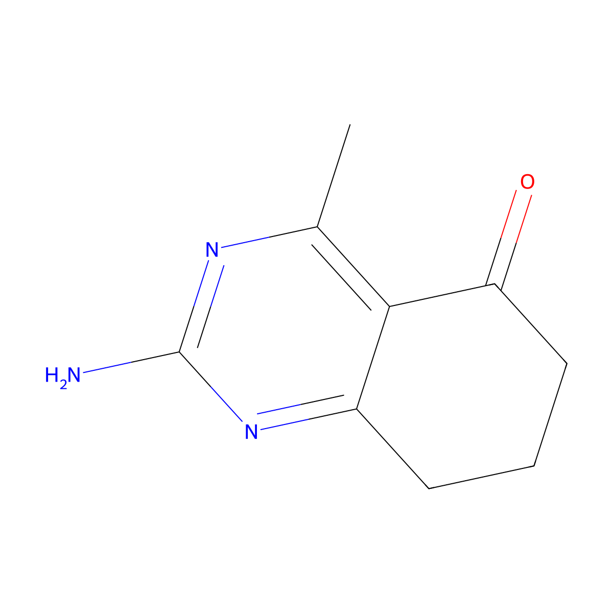 2-amino-4-methyl-7,8-dihydroquinazolin-5(6H)-one molecular structure, CAS 1374509-34-8