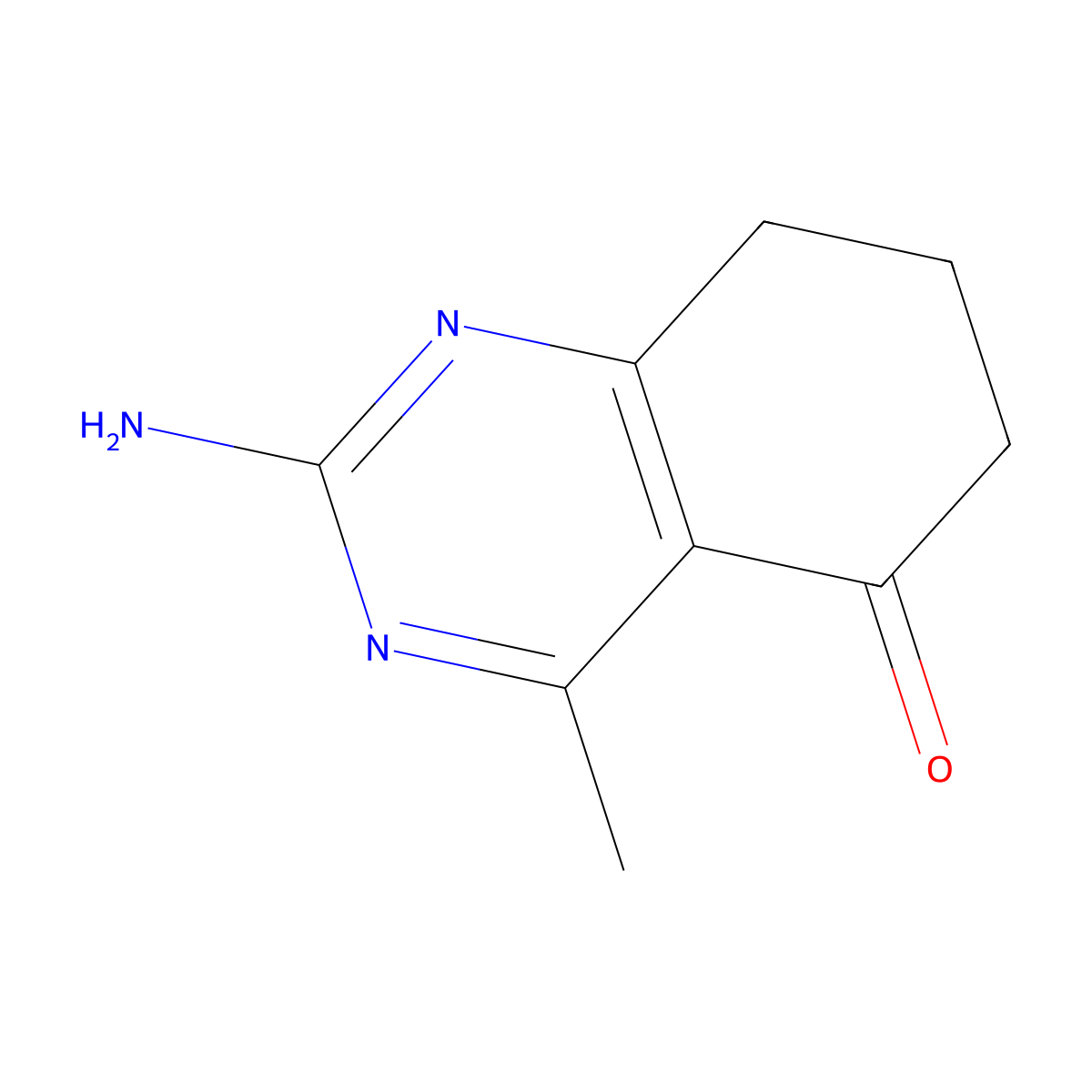 2-amino-4-methyl-7,8-dihydroquinazolin-5(6H)-one molecular structure, CAS 1374509-34-8