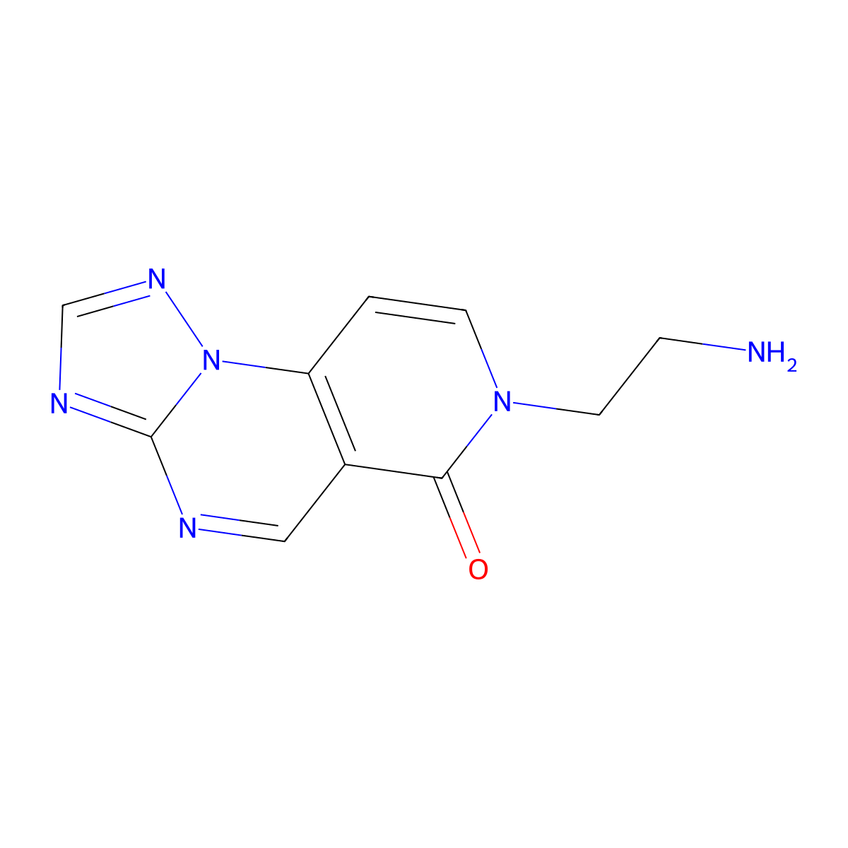 7-(2-aminoethyl)pyrido[3,4-e][1,2,4]triazolo[1,5-a]pyrimidin-6(7H)-one molecular structure, CAS 1374509-70-2