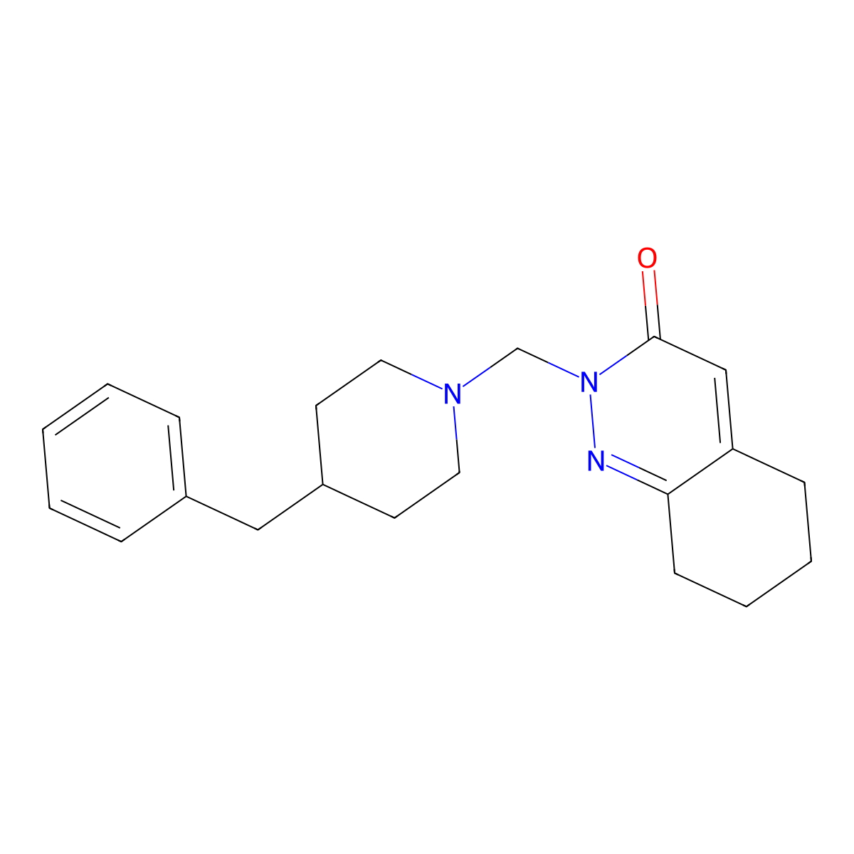 2-[(4-benzylpiperidin-1-yl)methyl]-5,6,7,8-tetrahydrocinnolin-3(2H)-one molecular structure, CAS 1374514-30-3