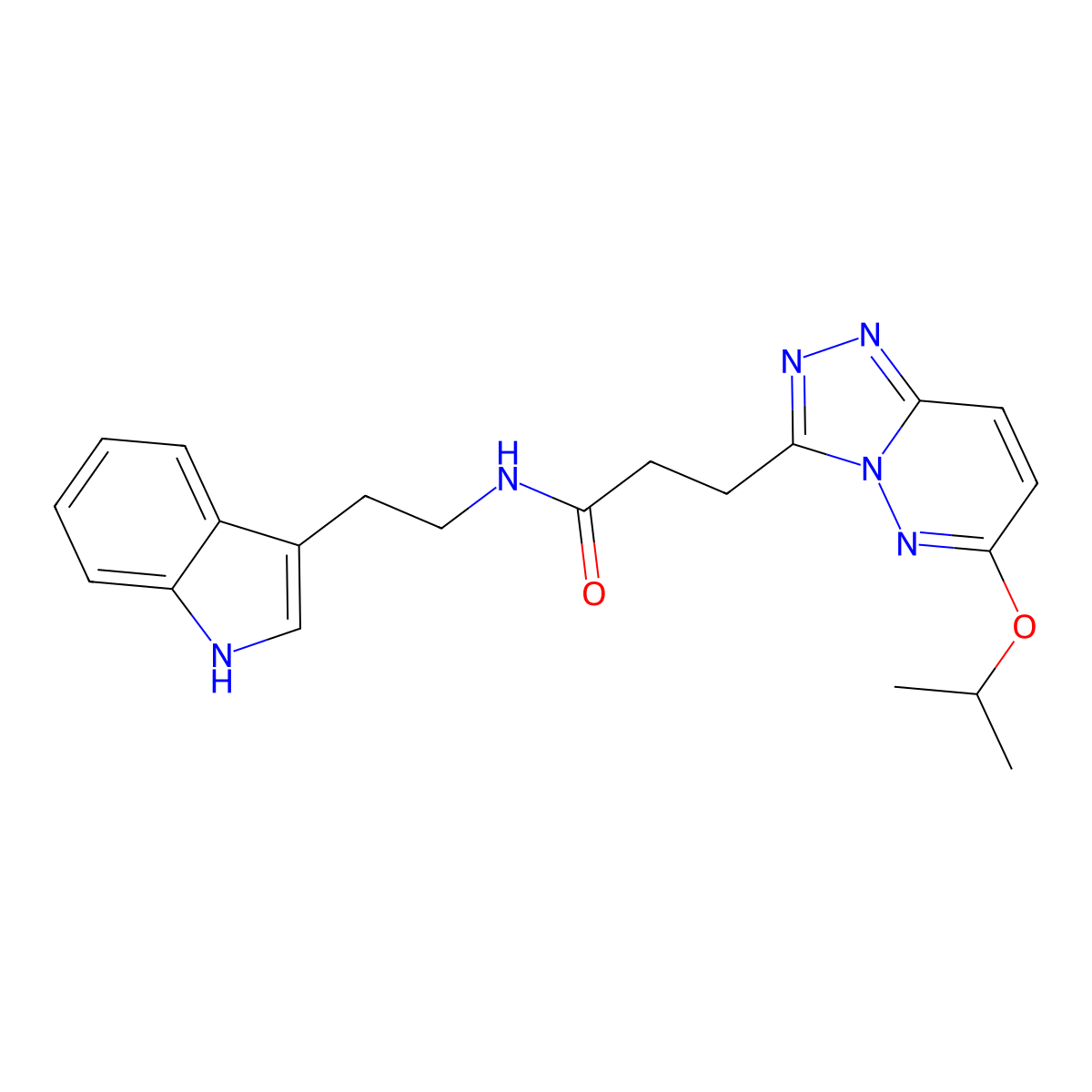 N-(2-(1H-indol-3-yl)ethyl)-3-(6-isopropoxy-[1,2,4]triazolo[4,3-b]pyridazin-3-yl)propanamide molecular structure, CAS 1374515-49-7
