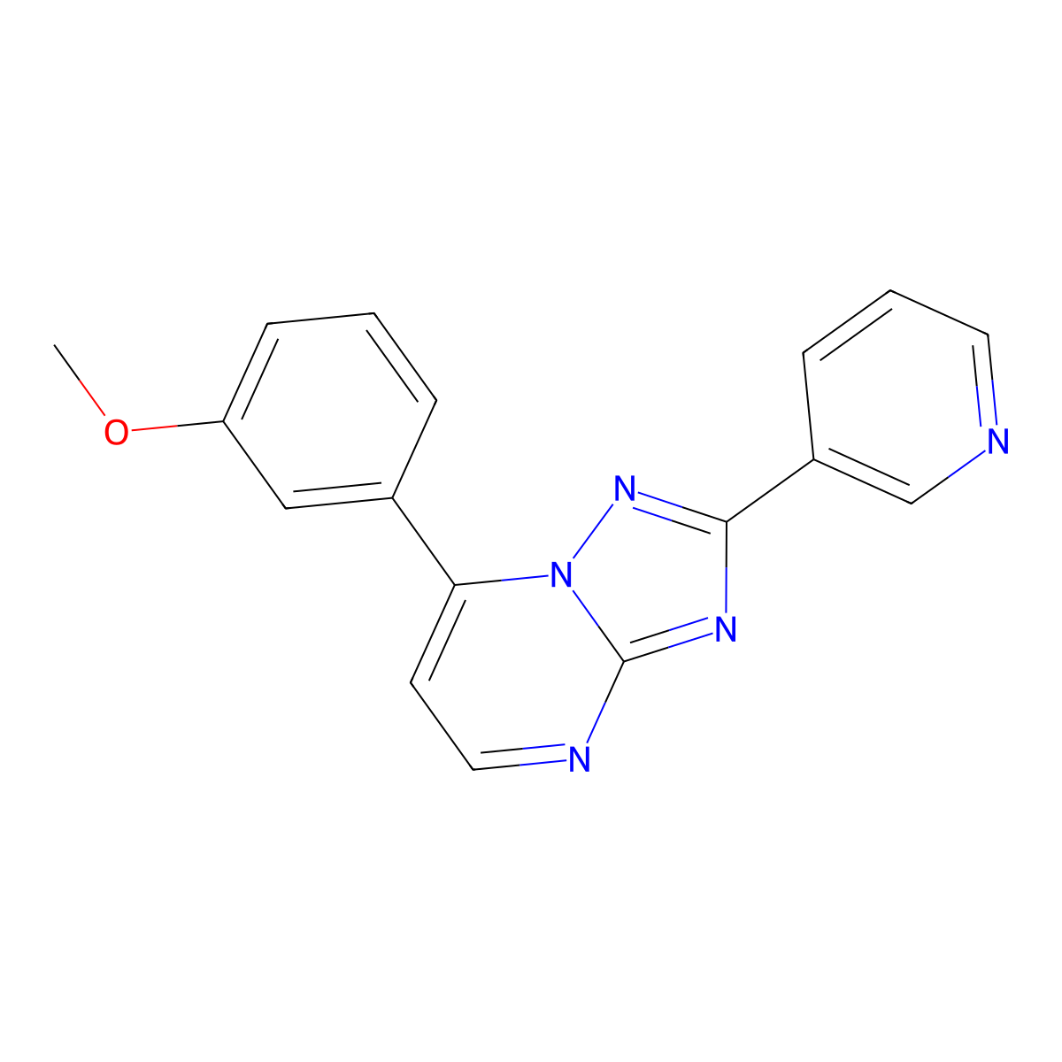 7-(3-Methoxyphenyl)-2-(pyridin-3-yl)[1,2,4]triazolo[1,5-a]pyrimidine molecular structure, CAS 1374517-03-9