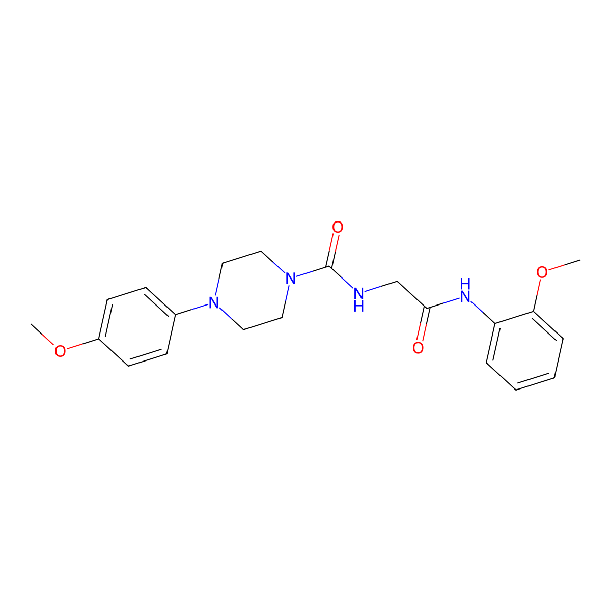 4-(4-methoxyphenyl)-N-{2-[(2-methoxyphenyl)amino]-2-oxoethyl}piperazine-1-carboxamide molecular structure, CAS 1374523-72-4