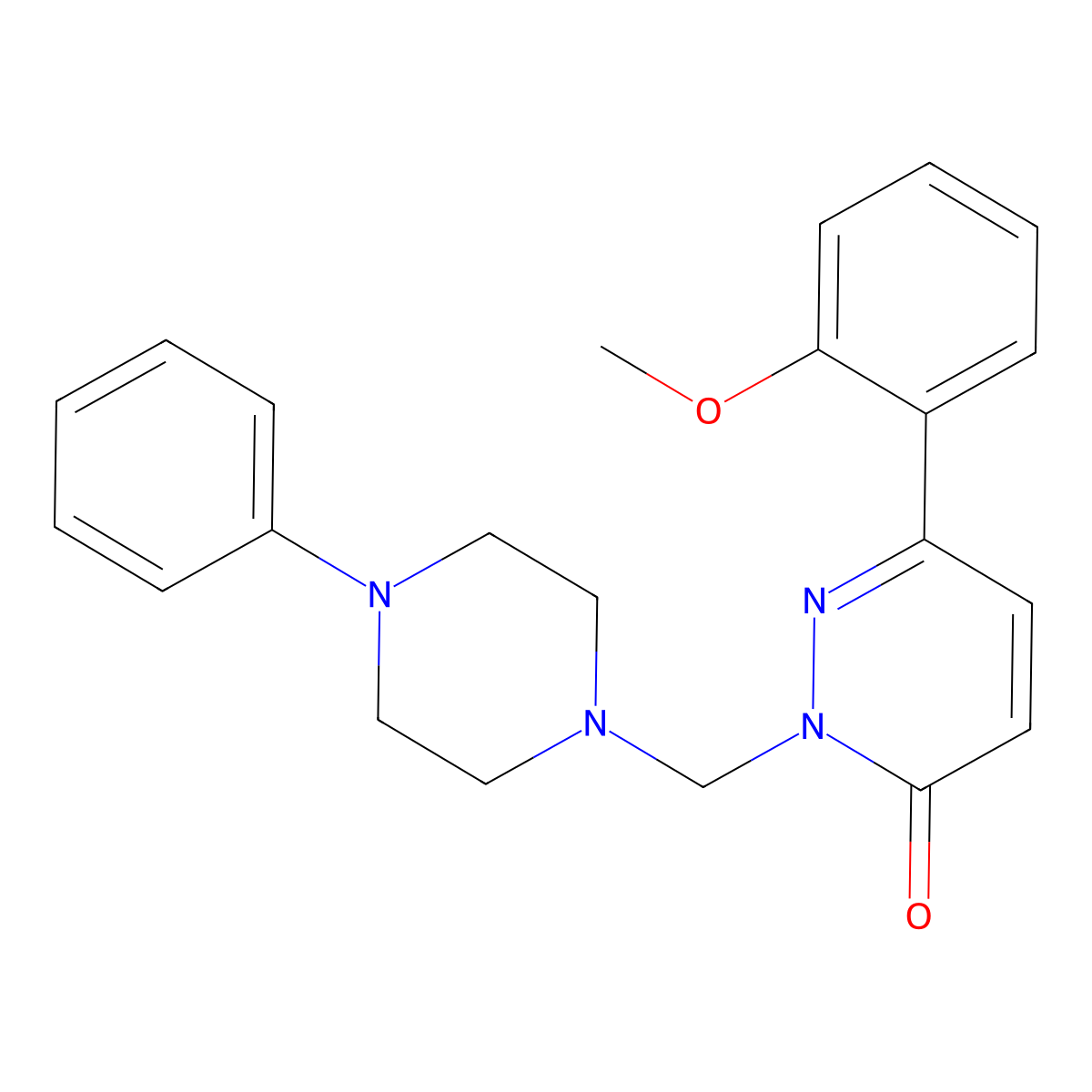 6-(2-methoxyphenyl)-2-[(4-phenylpiperazin-1-yl)methyl]pyridazin-3(2H)-one molecular structure, CAS 1374525-40-2