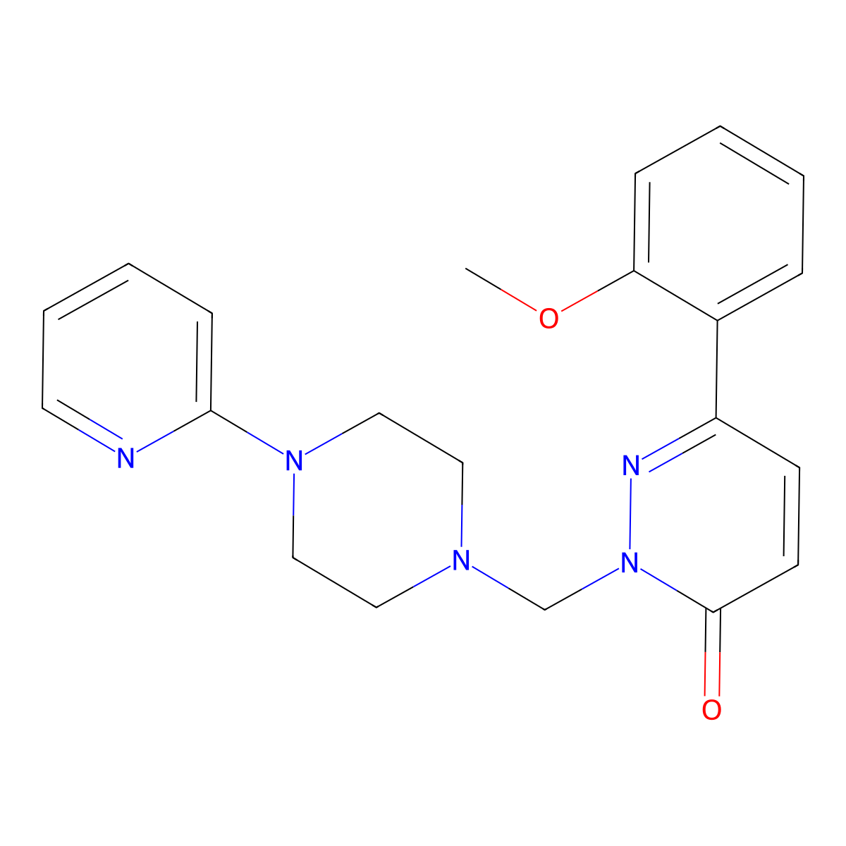 6-(2-methoxyphenyl)-2-{[4-(pyridin-2-yl)piperazin-1-yl]methyl}pyridazin-3(2H)-one molecular structure, CAS 1374530-84-3