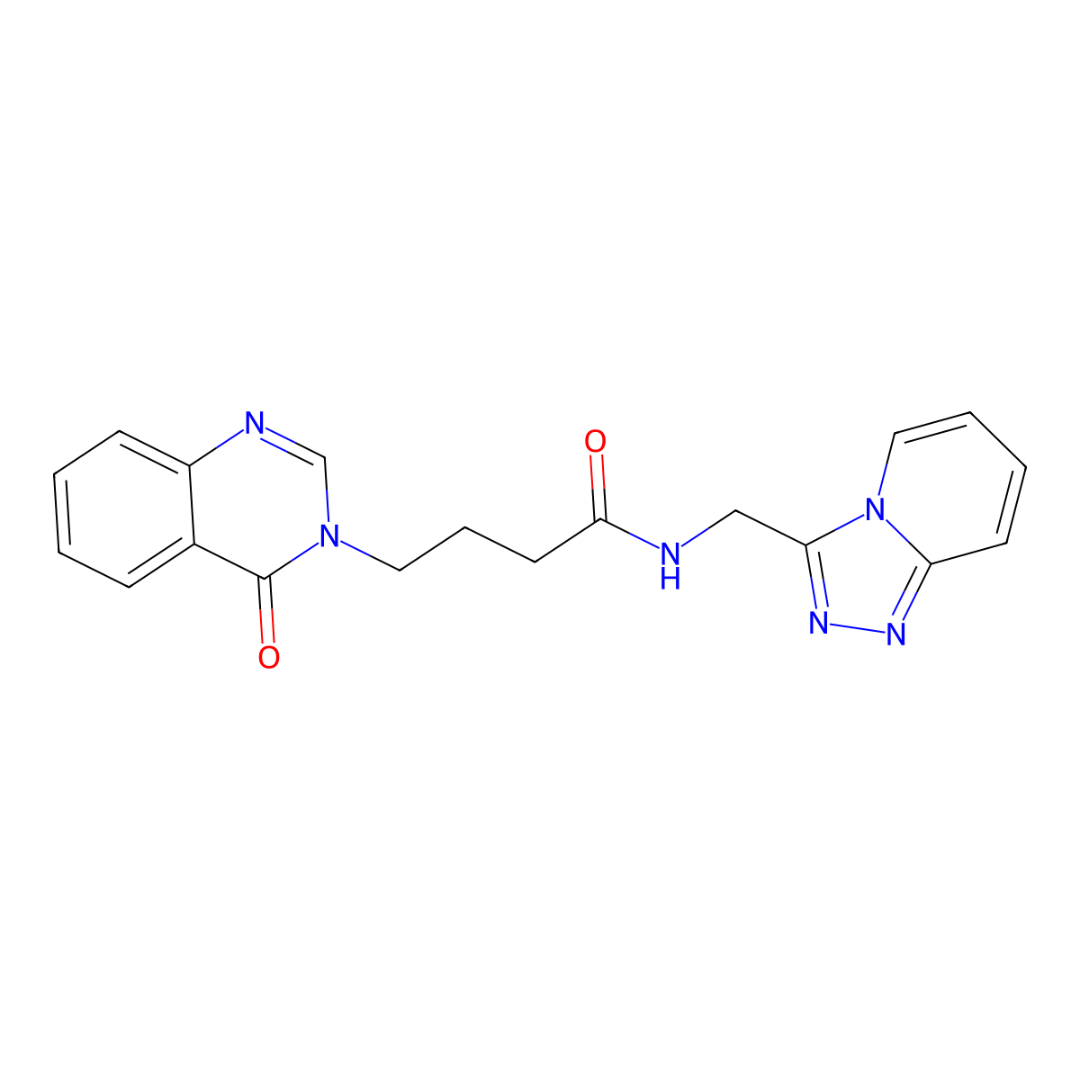 4-(4-oxoquinazolin-3(4H)-yl)-N-([1,2,4]triazolo[4,3-a]pyridin-3-ylmethyl)butanamide molecular structure, CAS 1374531-62-0